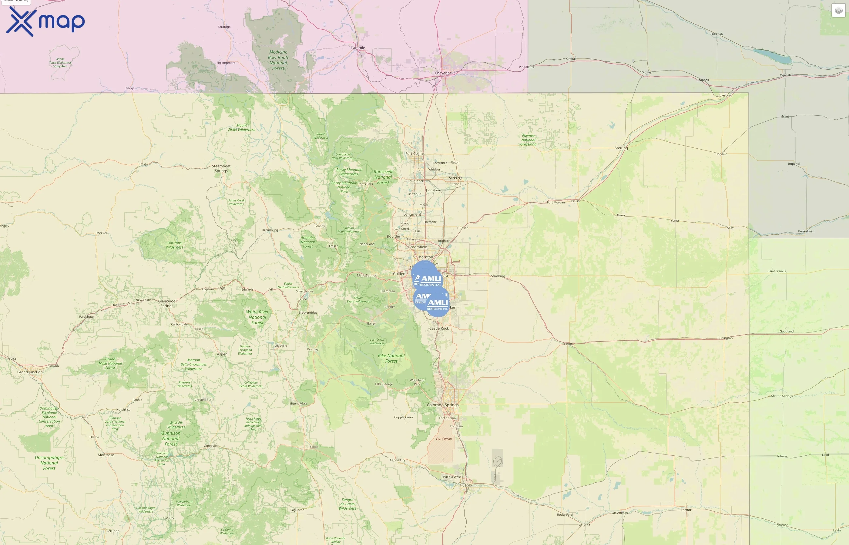 AMLI Residential street hotspots