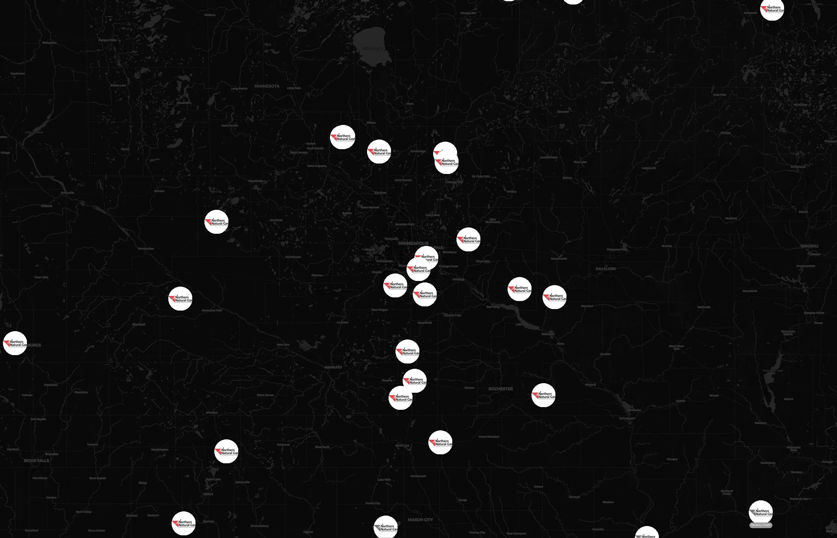 Northern Natural Gas city distribution