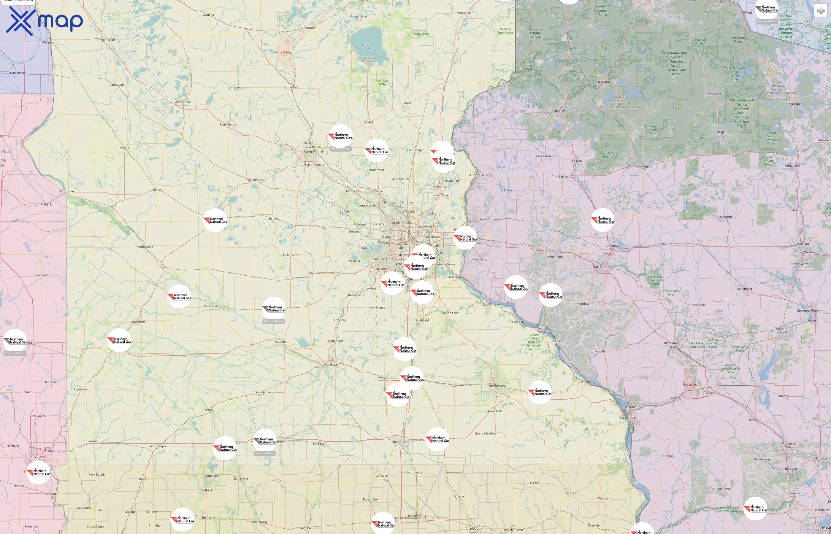 Northern Natural Gas street hotspots