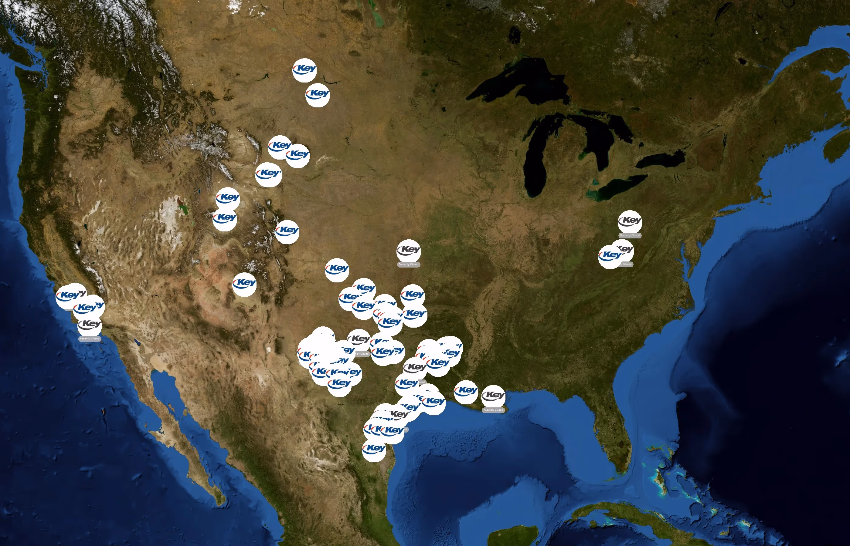 Key Energy Services state distribution