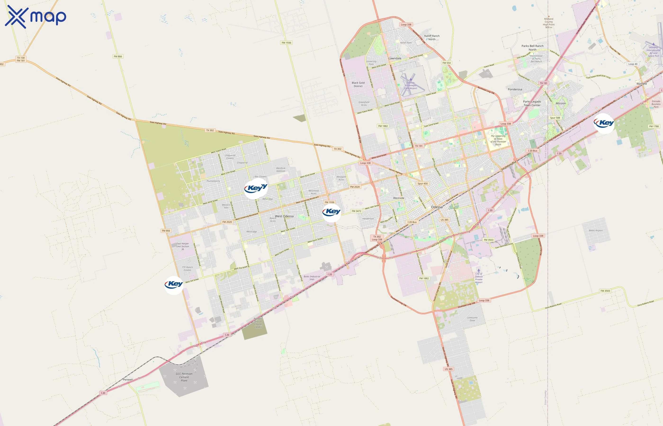 Key Energy Services area coverage