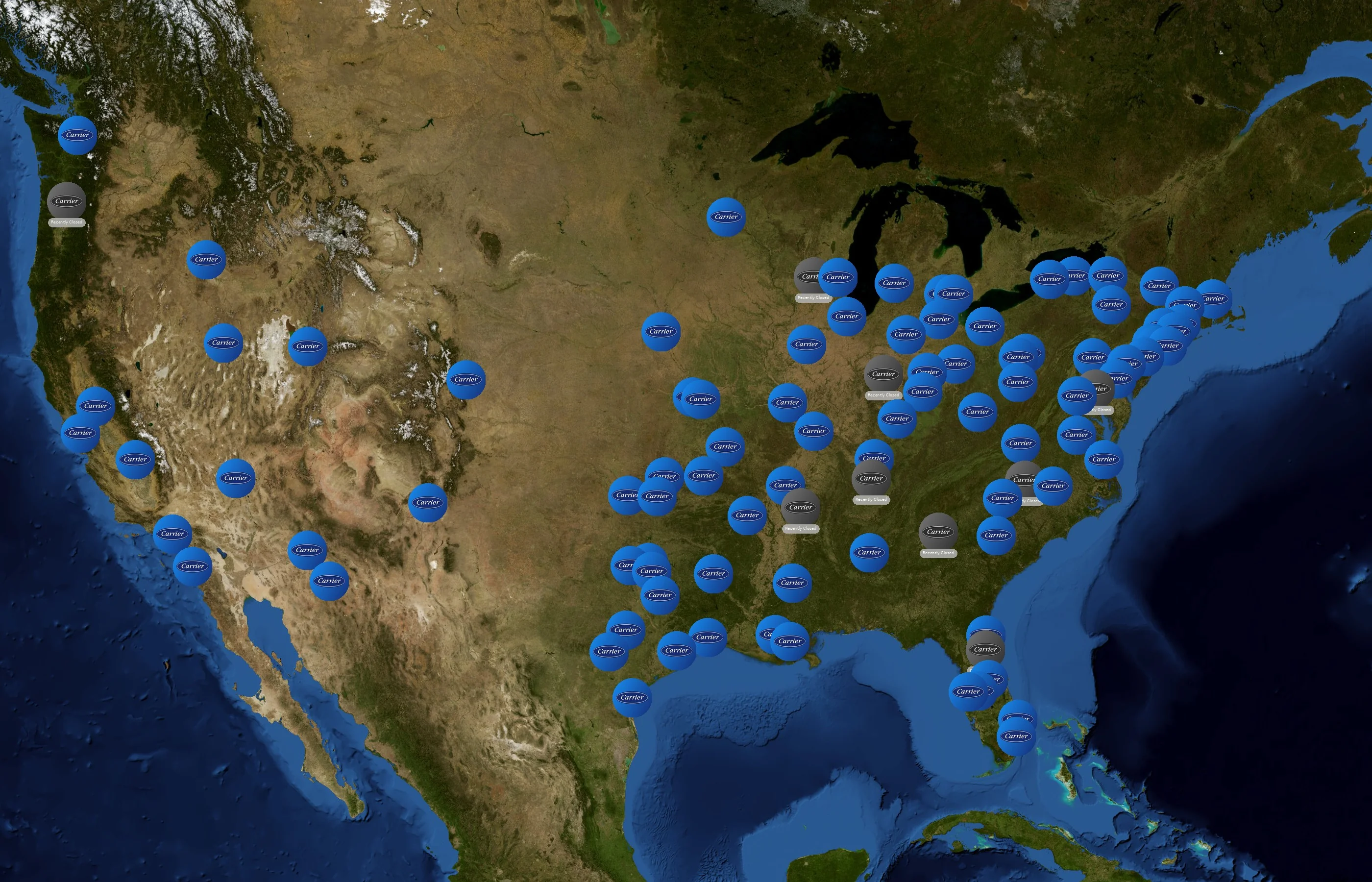 Carrier state distribution