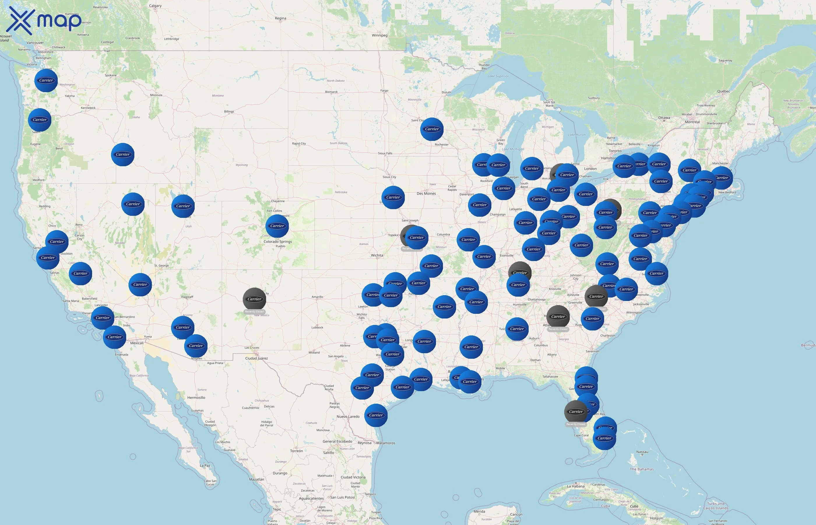 Carrier business status