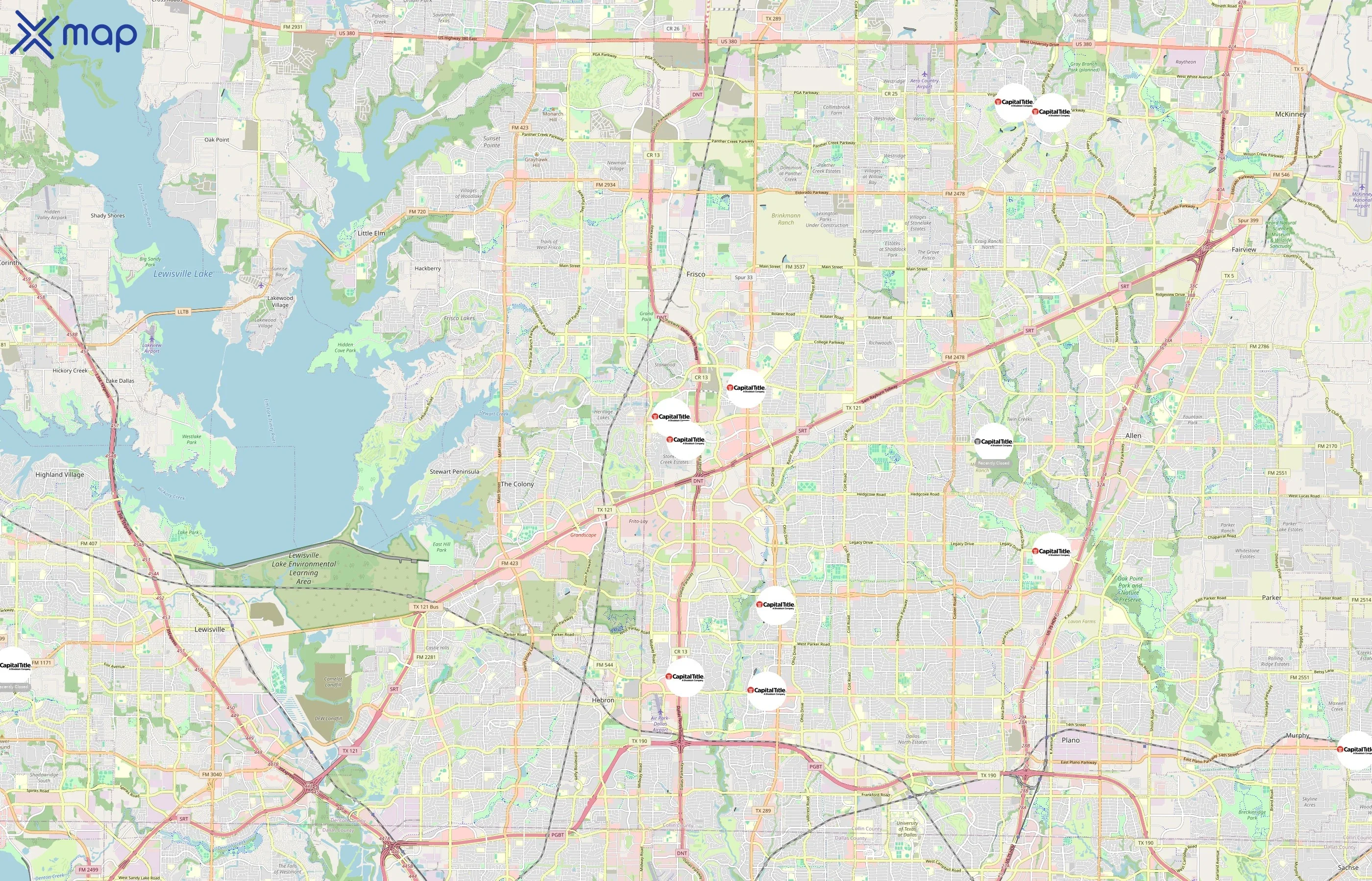 Capital Title of Texas area coverage