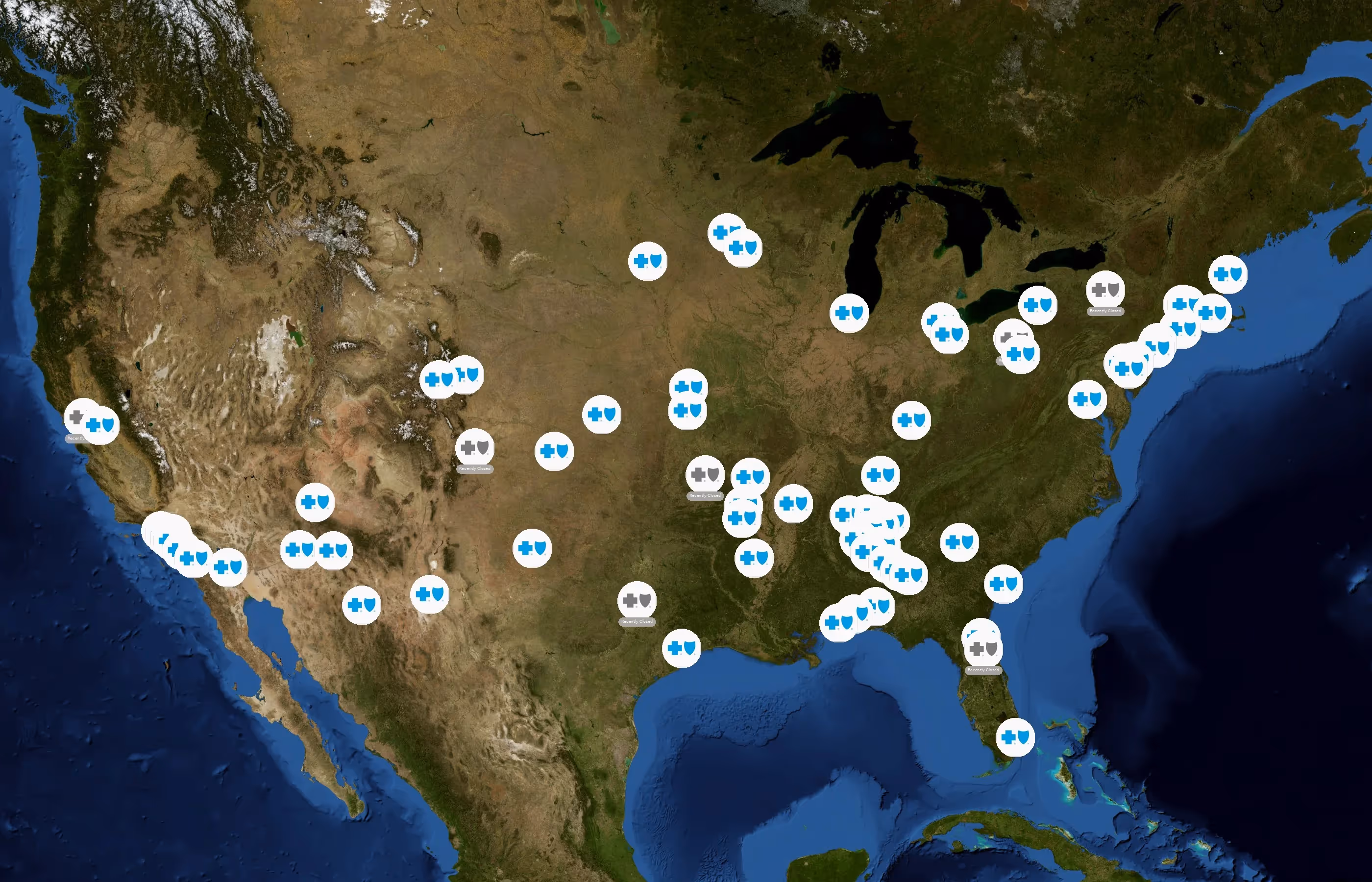 Blue Cross Blue Shield state distribution