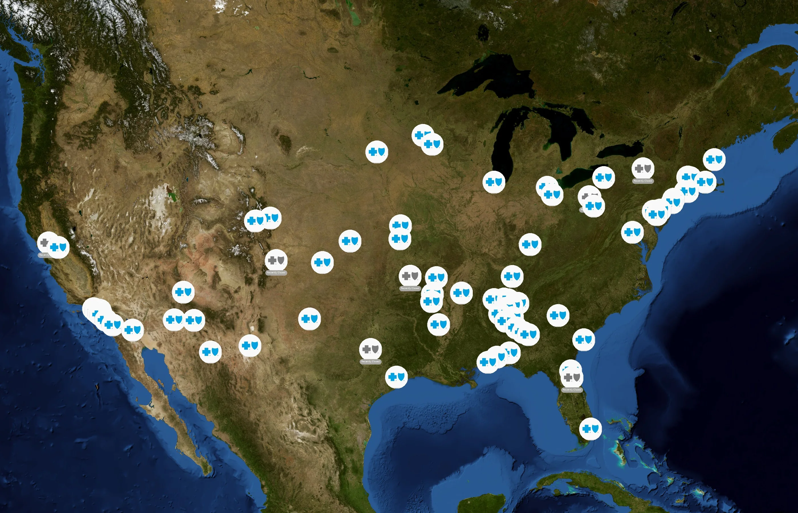 Blue Cross Blue Shield state distribution