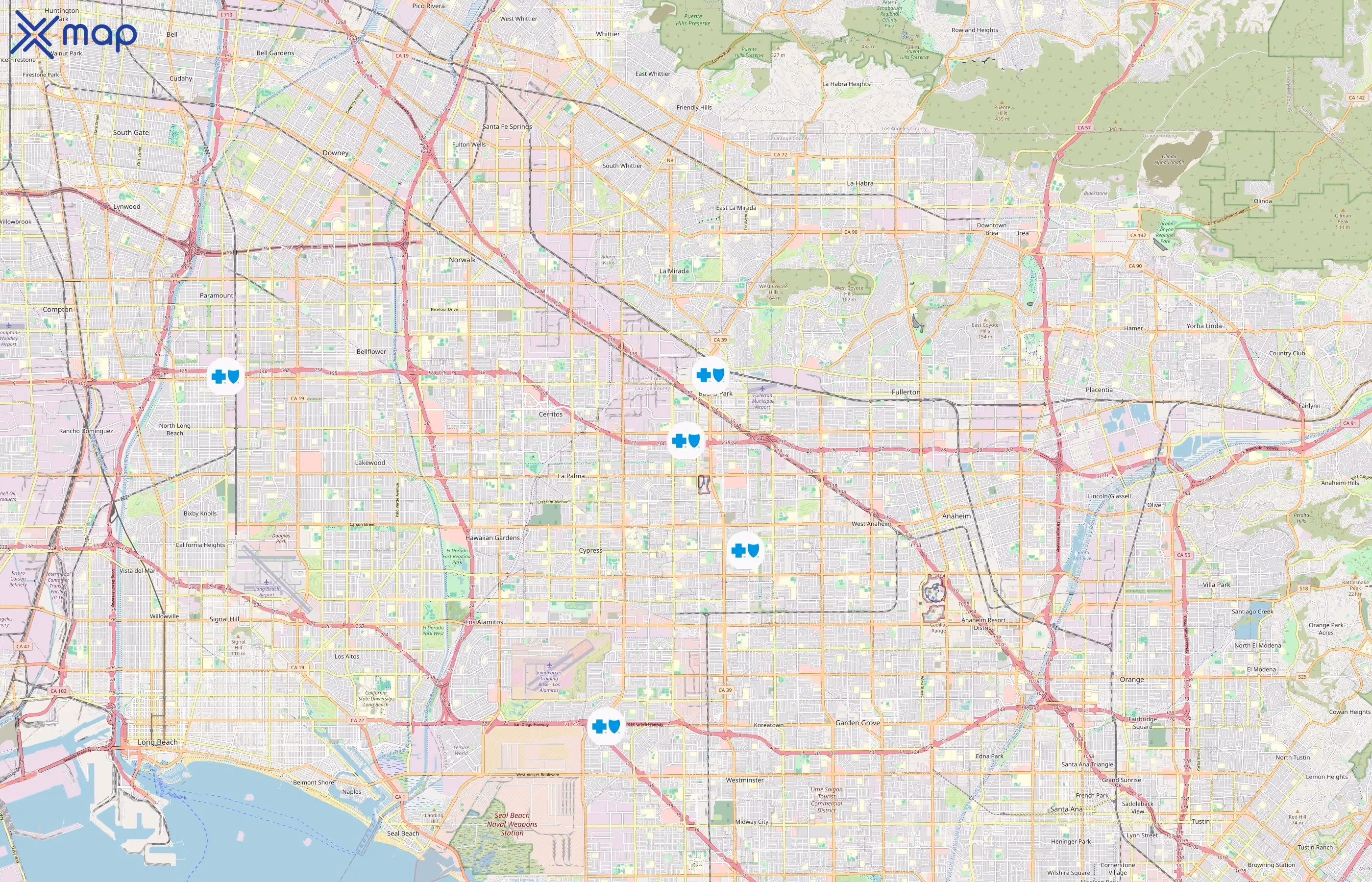 Blue Cross Blue Shield area coverage