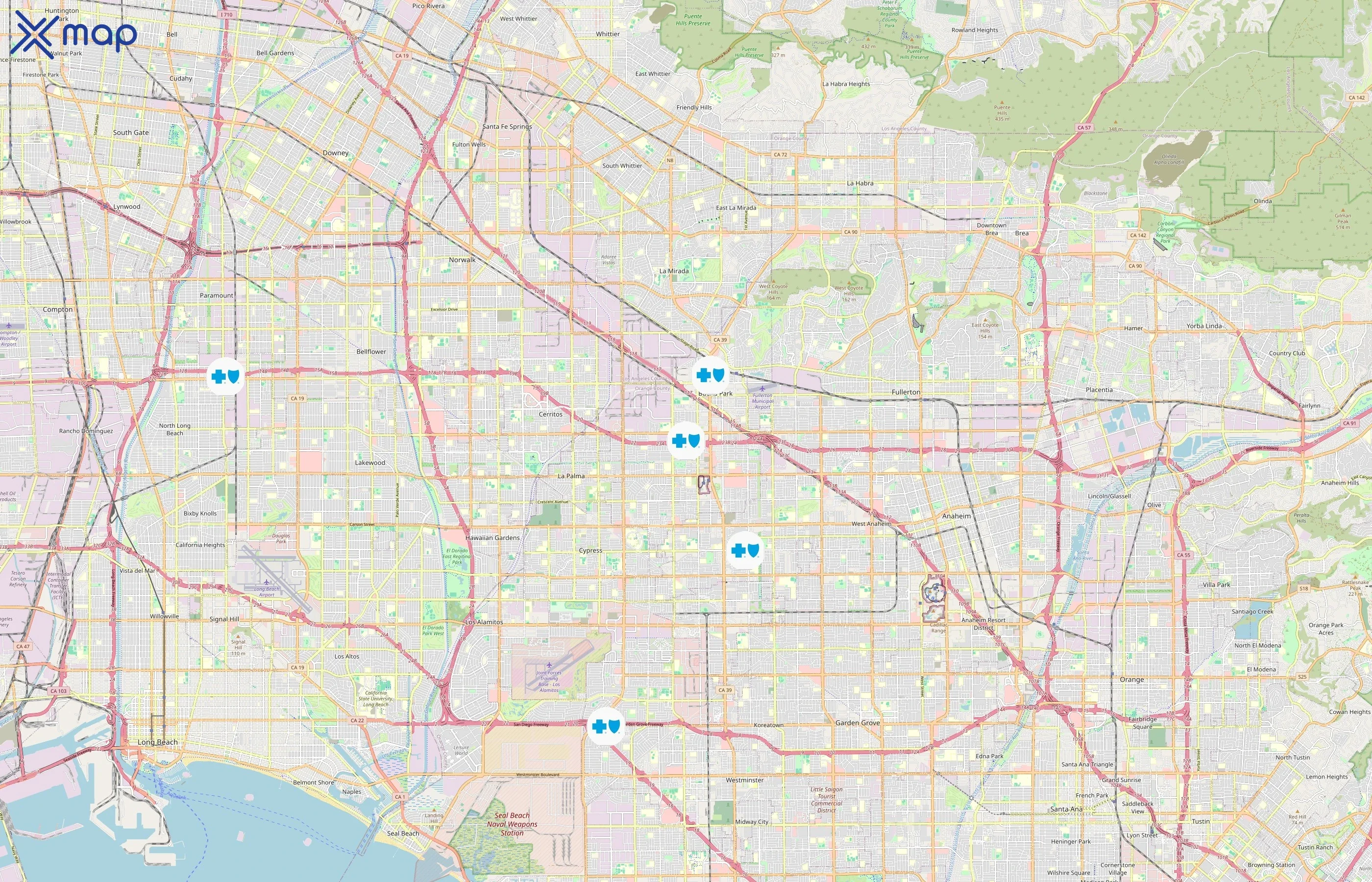 Blue Cross Blue Shield area coverage