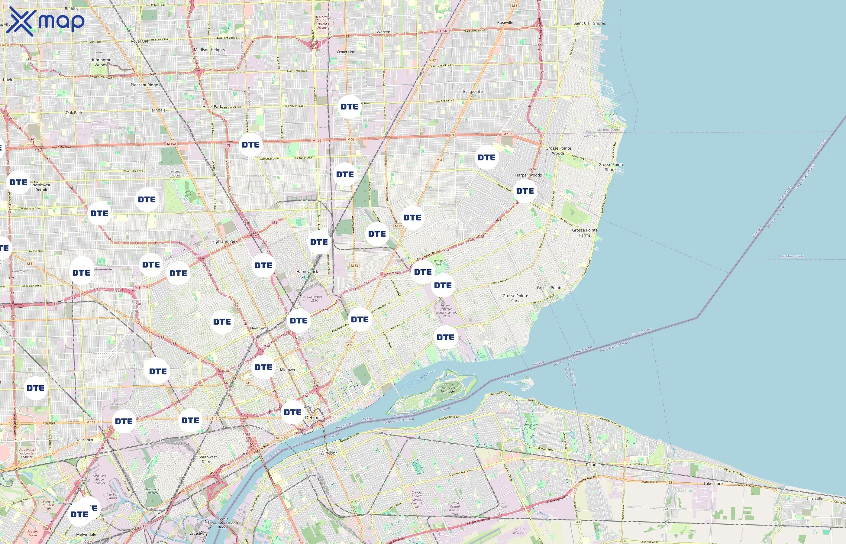 DTE Energy area coverage