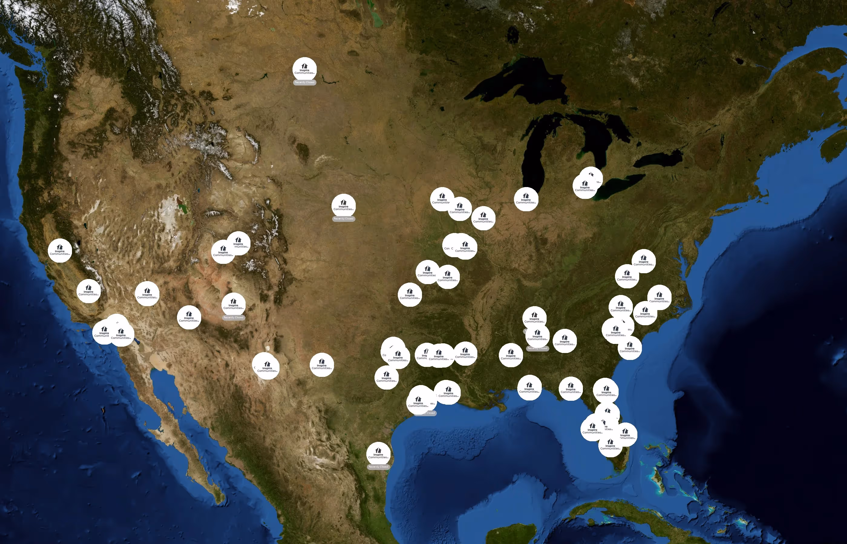 Inspire Communities state distribution