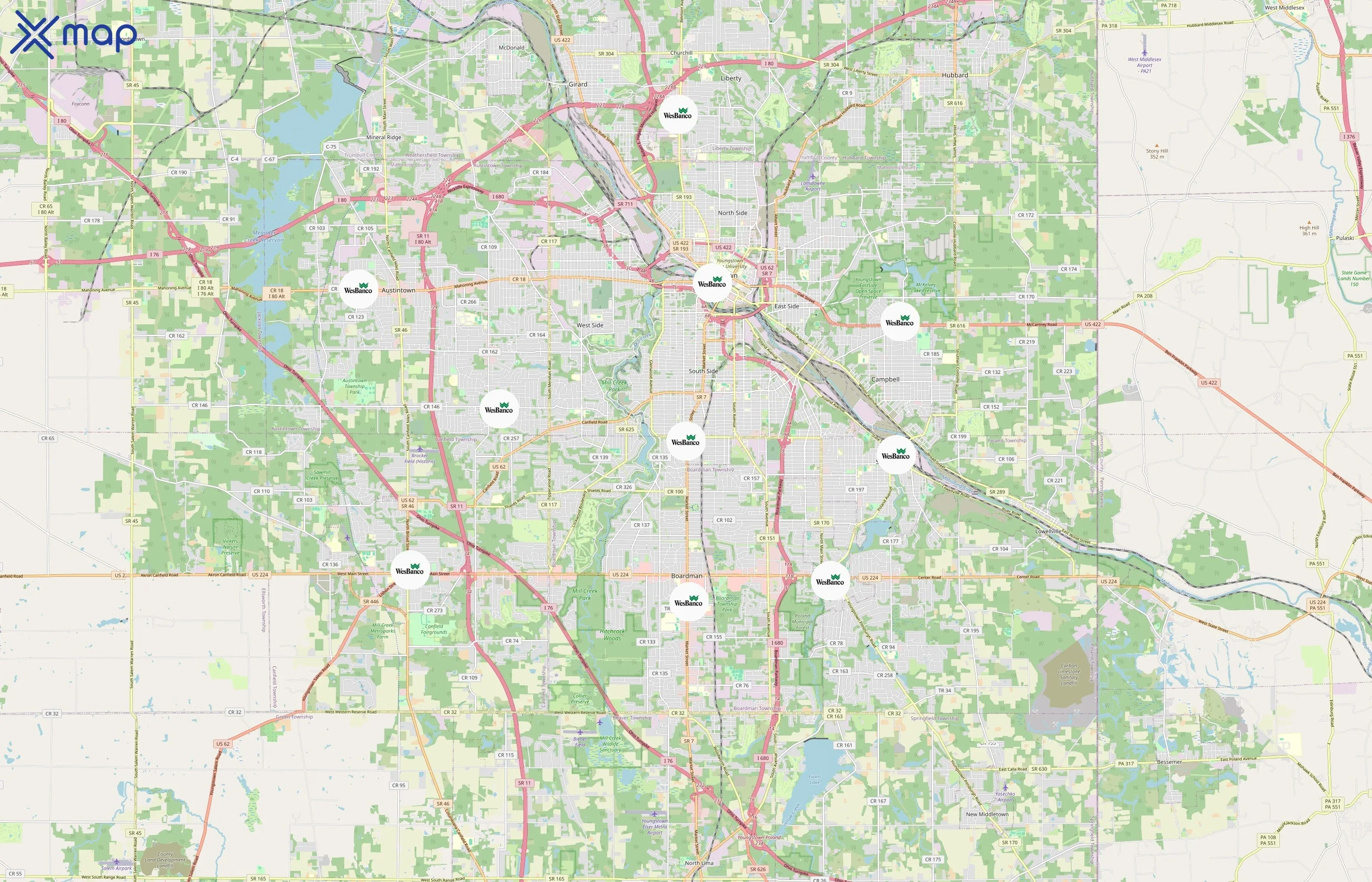 Premier Bank area coverage