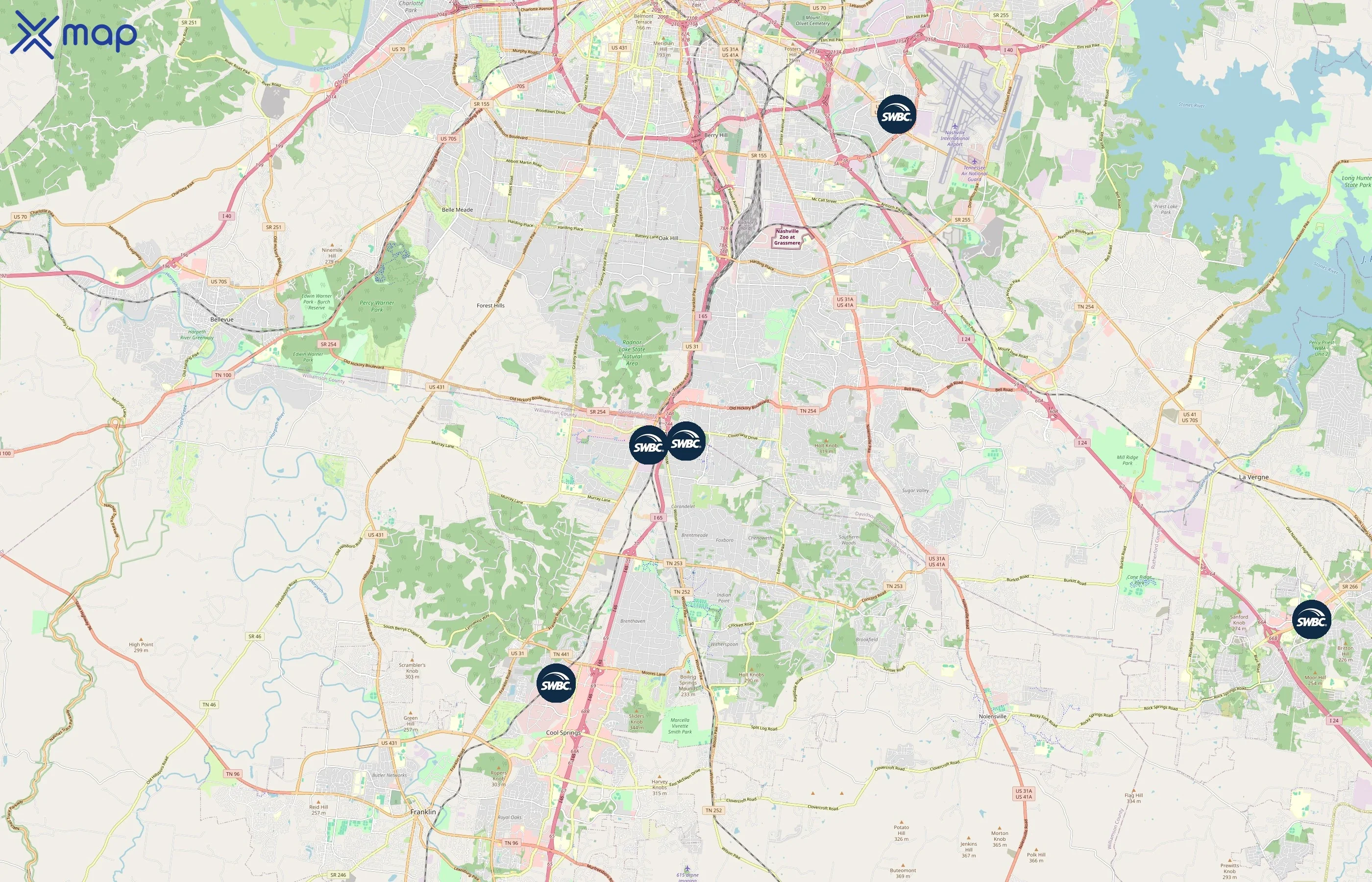 SWBC Mortgage Corporation area coverage