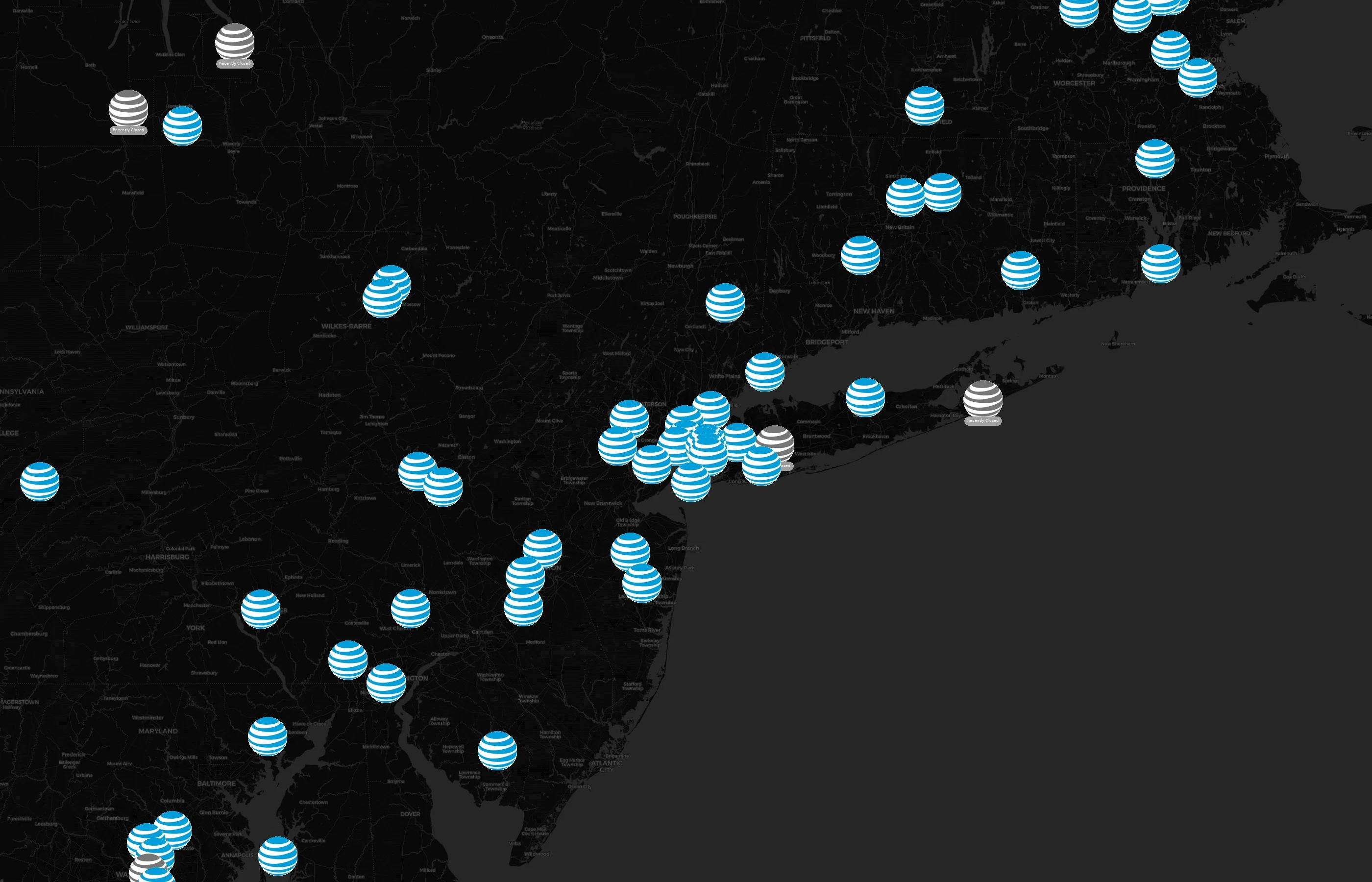 AT&T city distribution