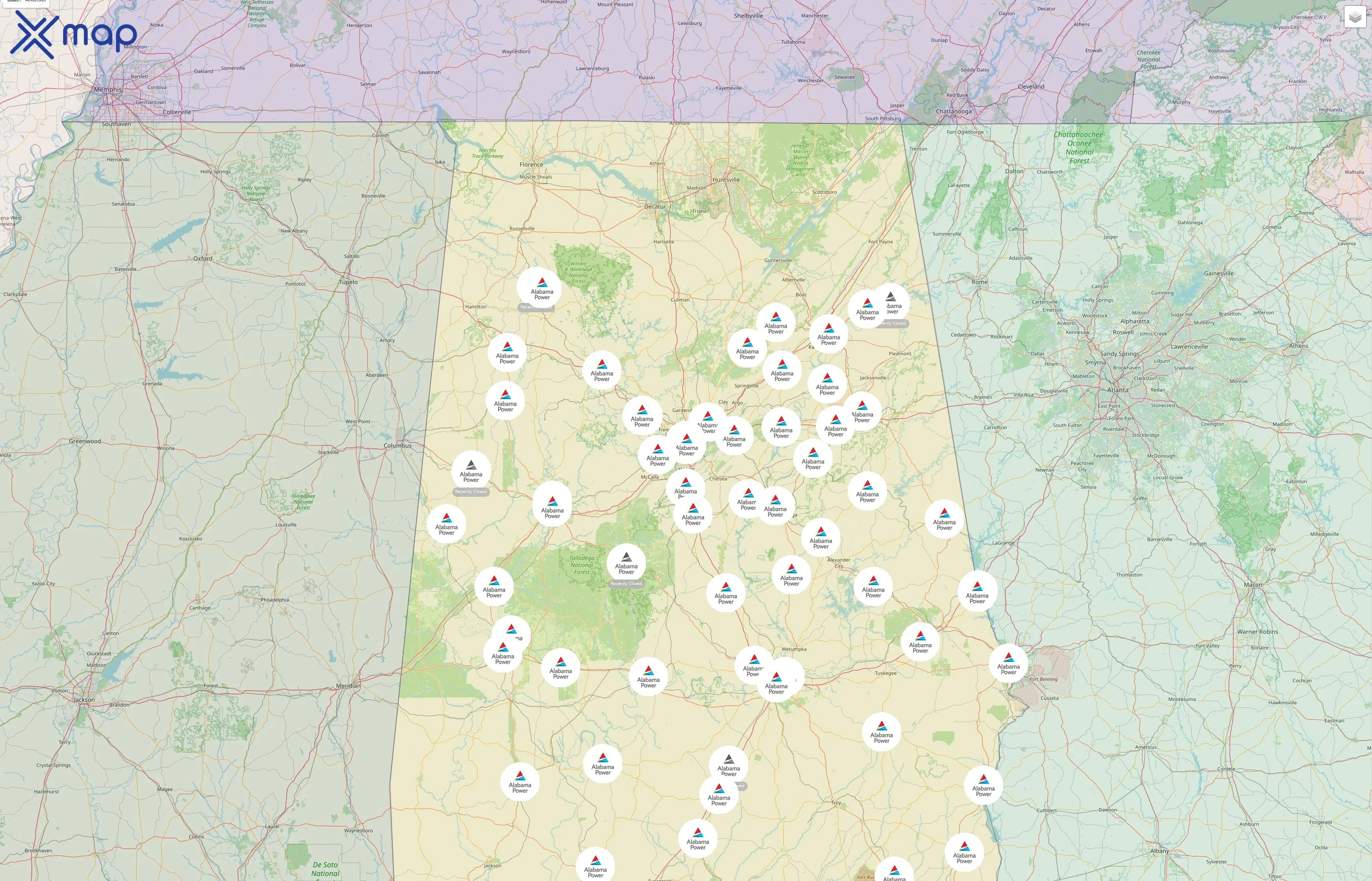 Alabama Power street hotspots