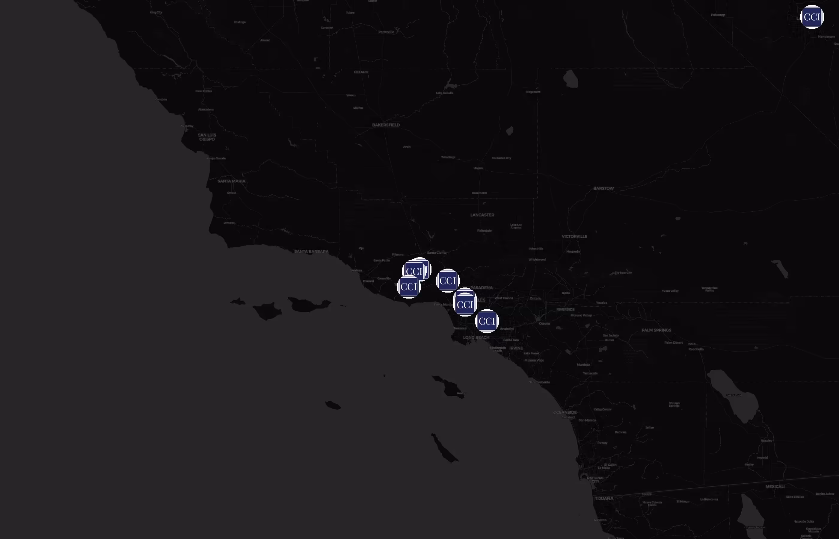 CCI city distribution