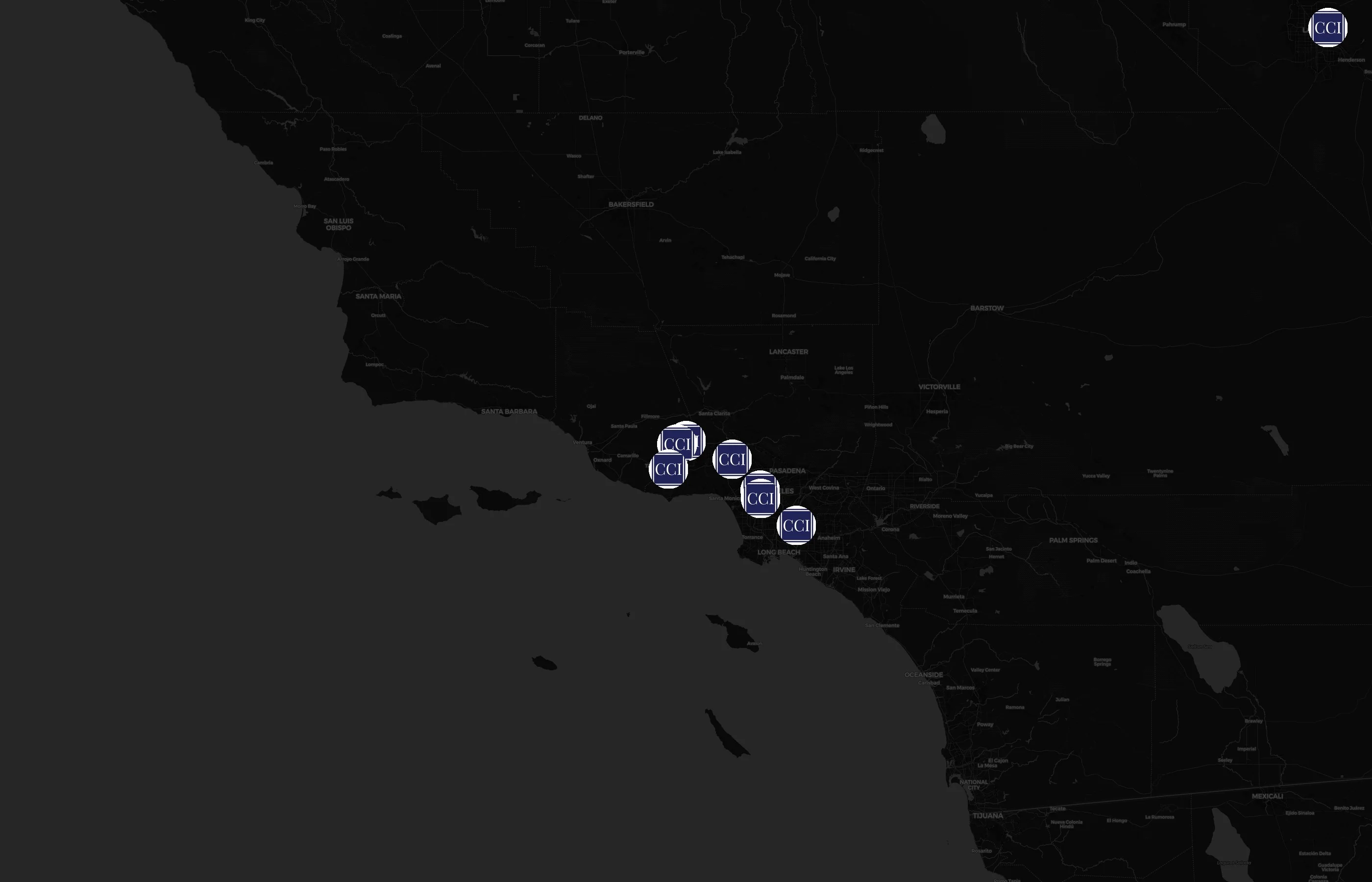 CCI city distribution