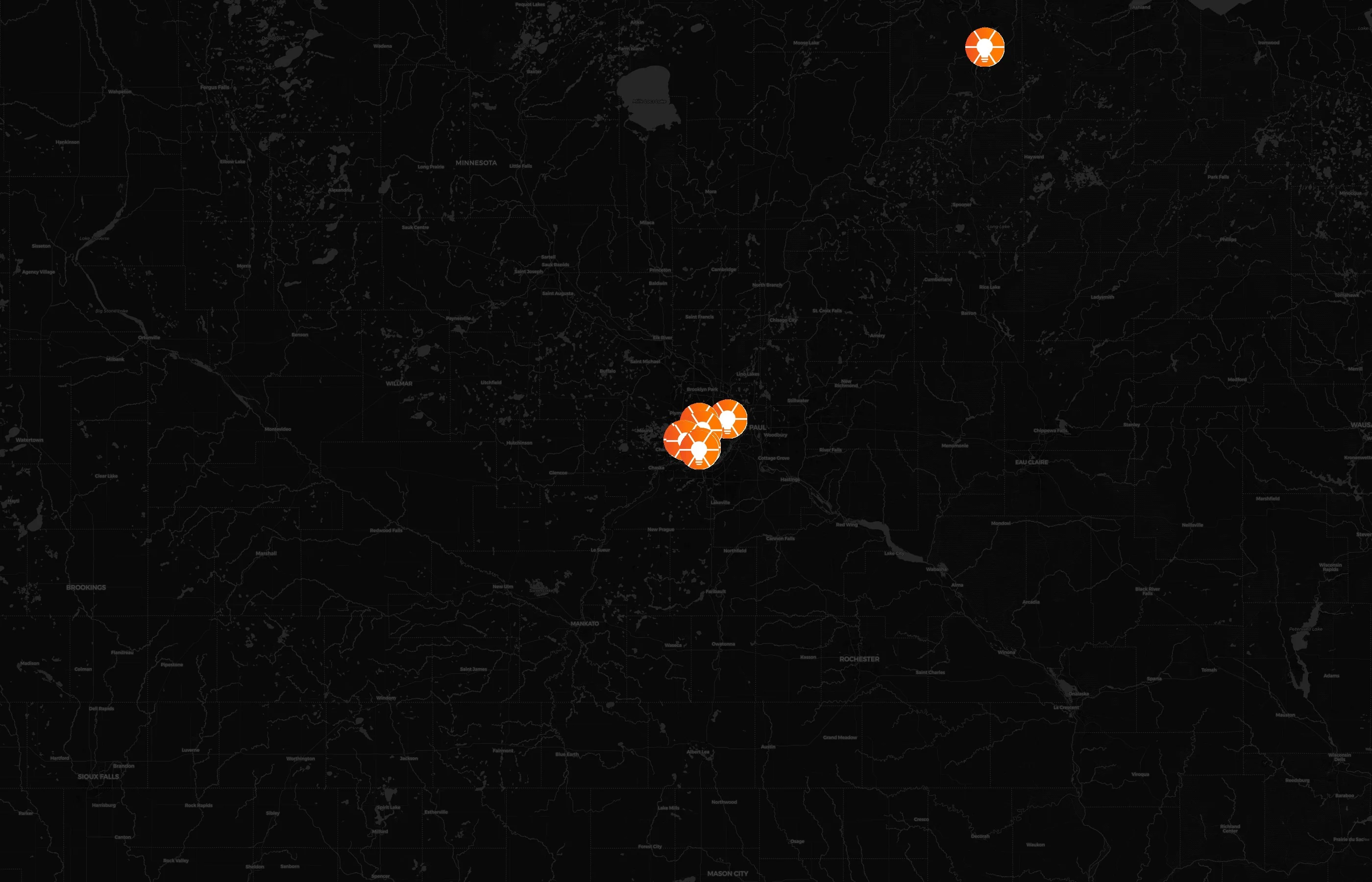 EOS Worldwide city distribution