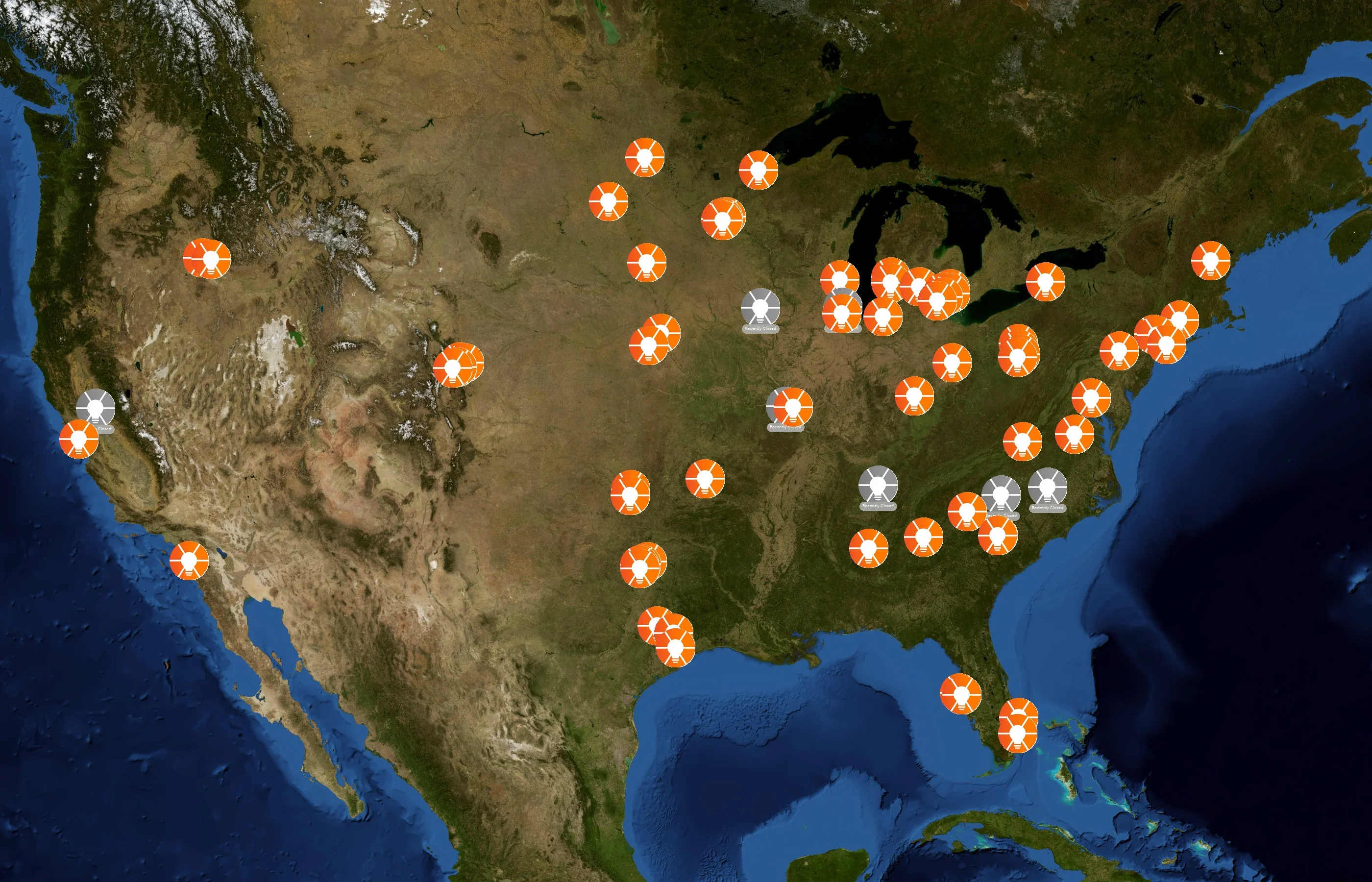 EOS Worldwide state distribution