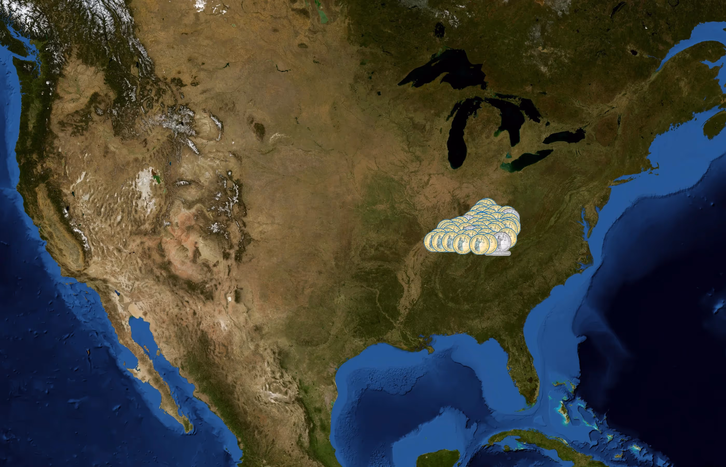 Kentucky Court System state distribution