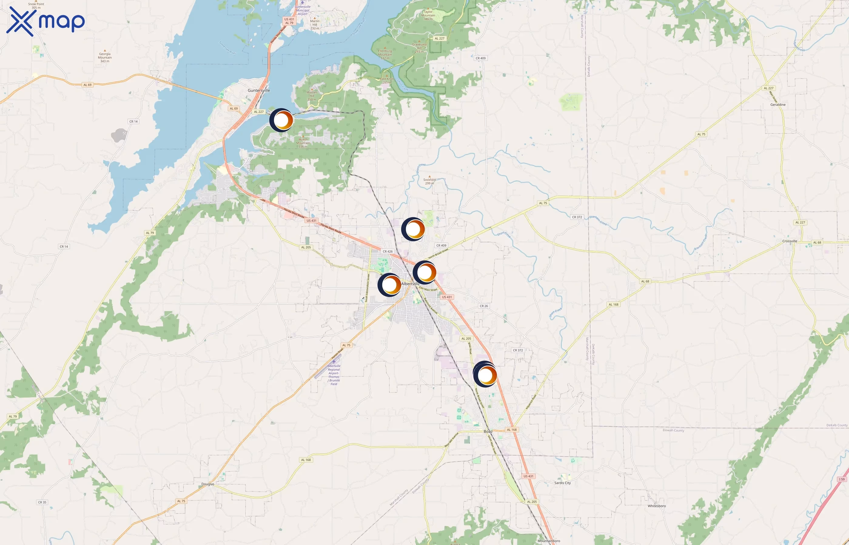 Olympia Management area coverage