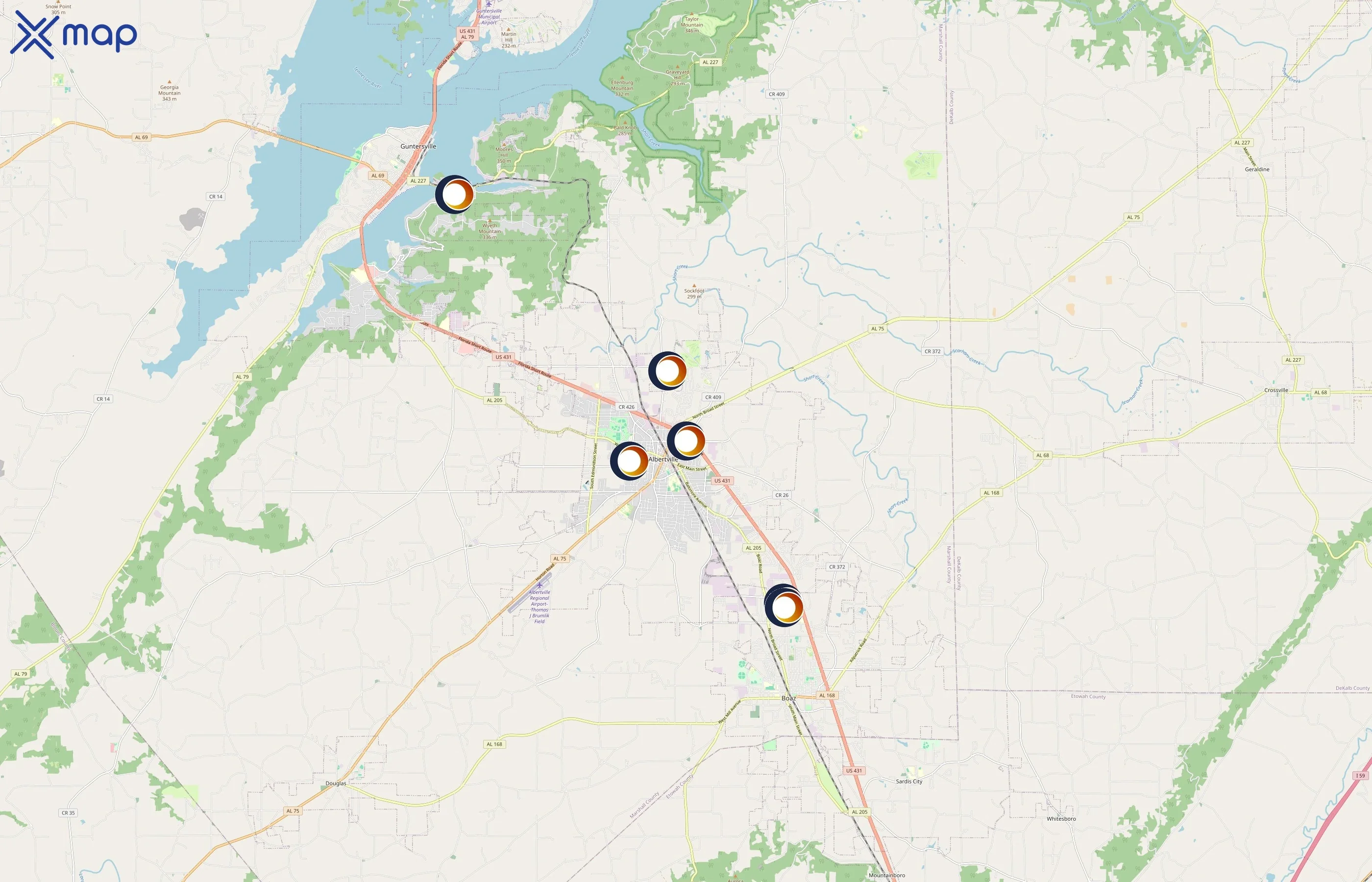 Olympia Management area coverage