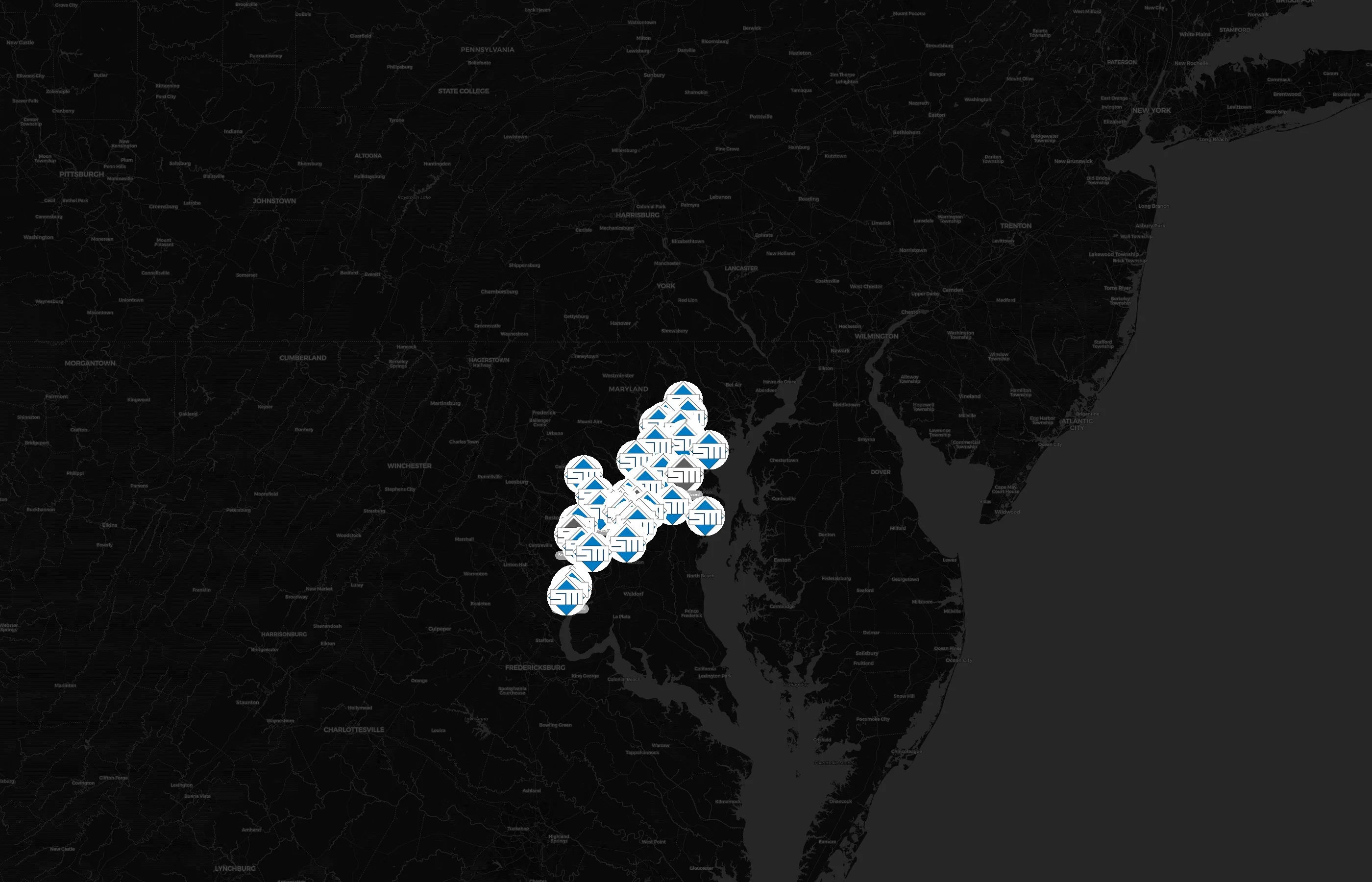 Southern Management city distribution