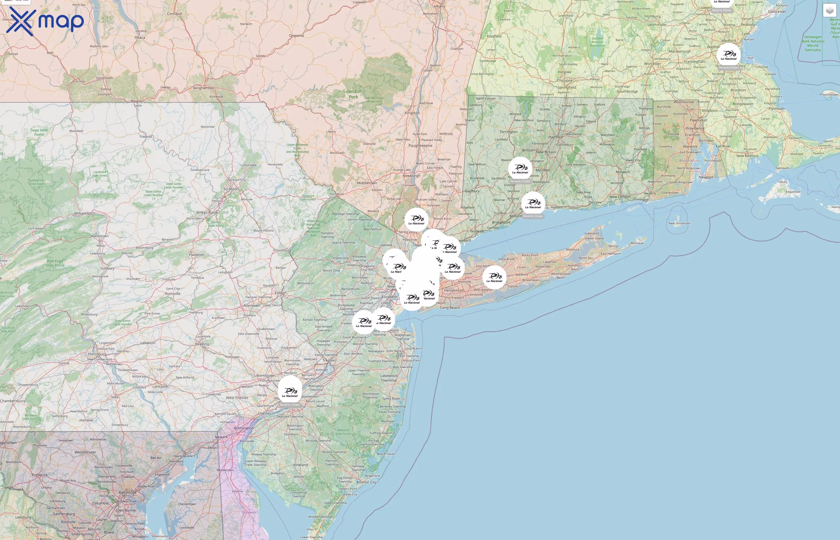 La Nacional street hotspots