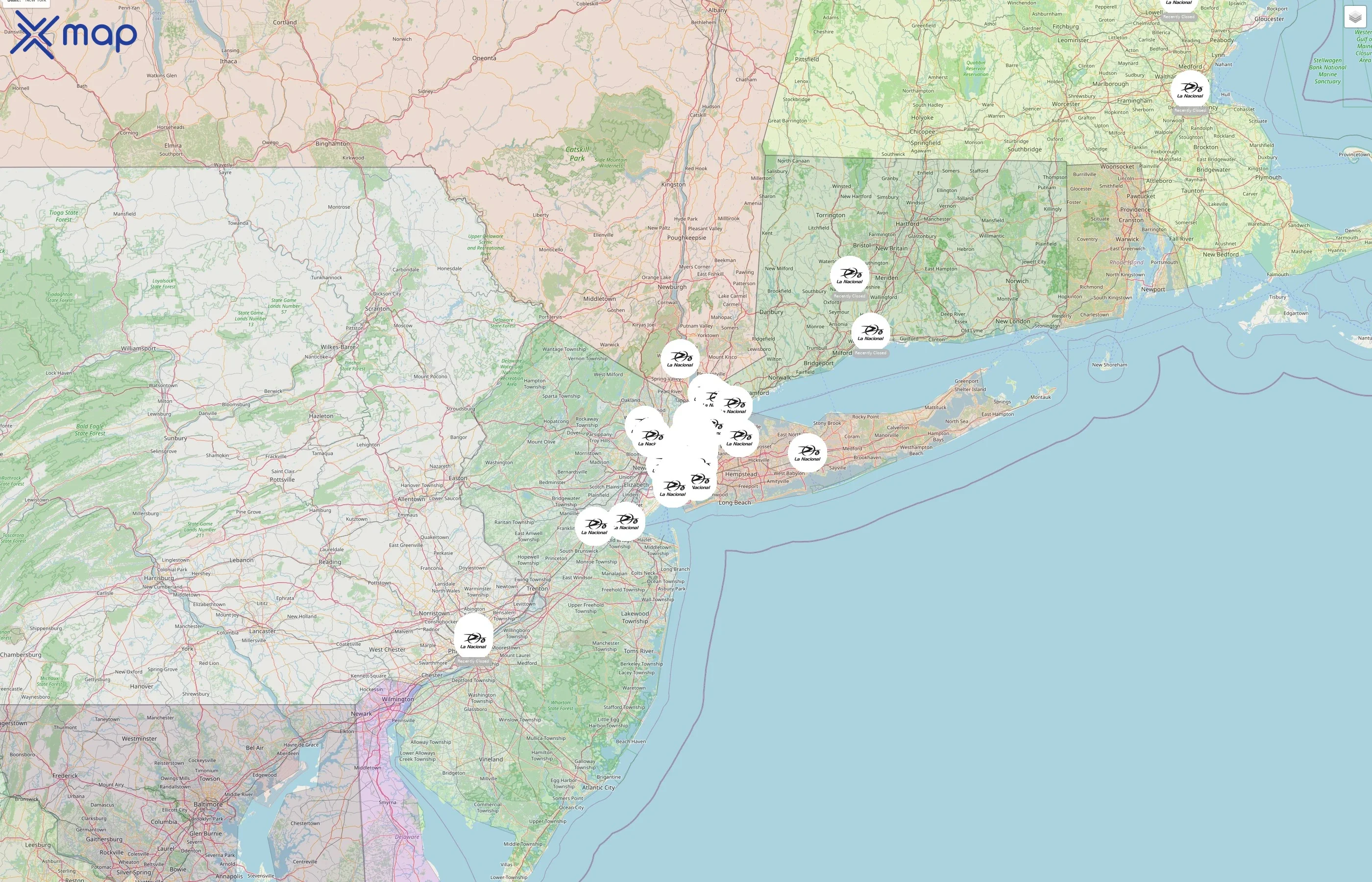 La Nacional street hotspots