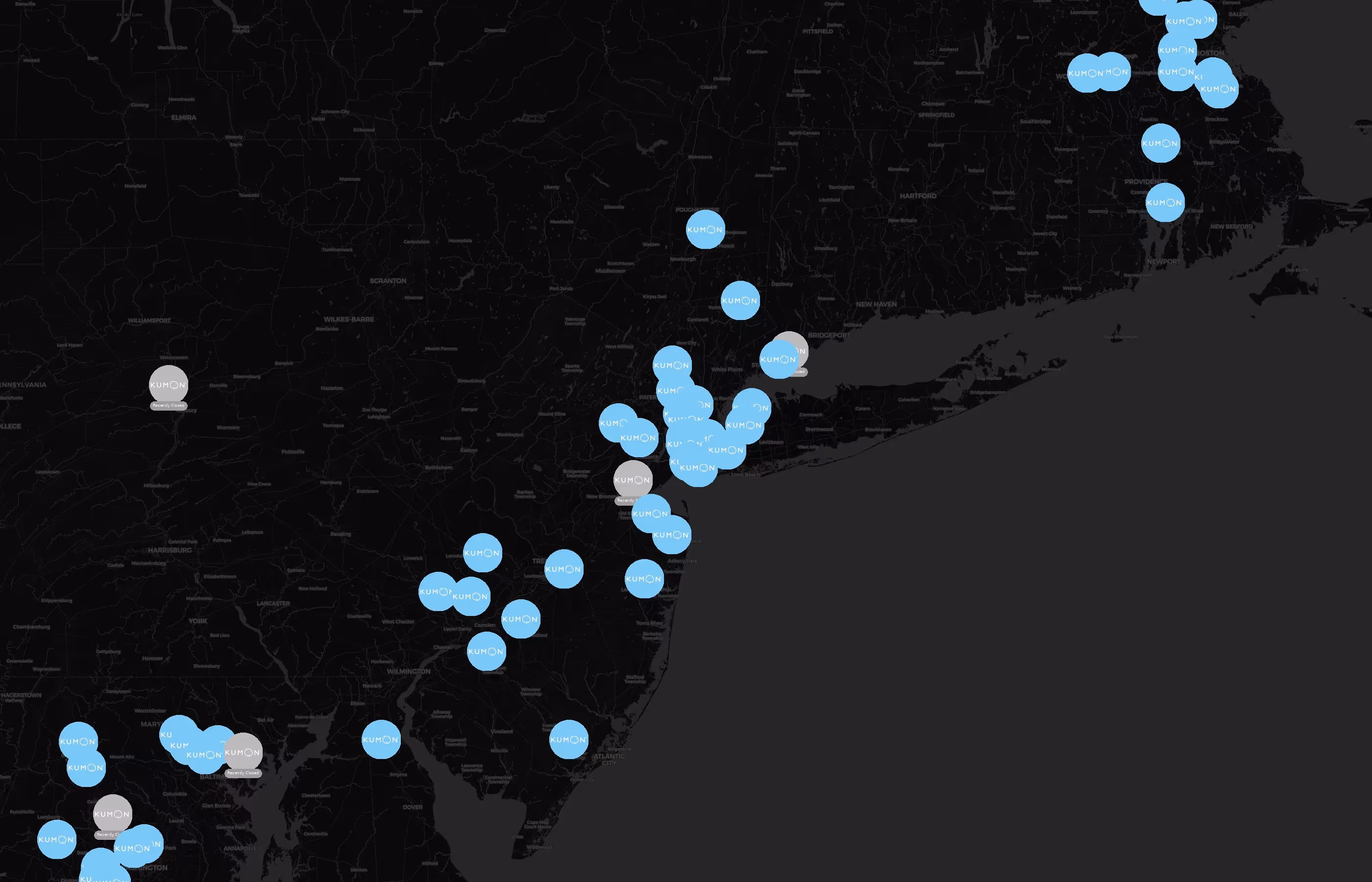 Kumon city distribution