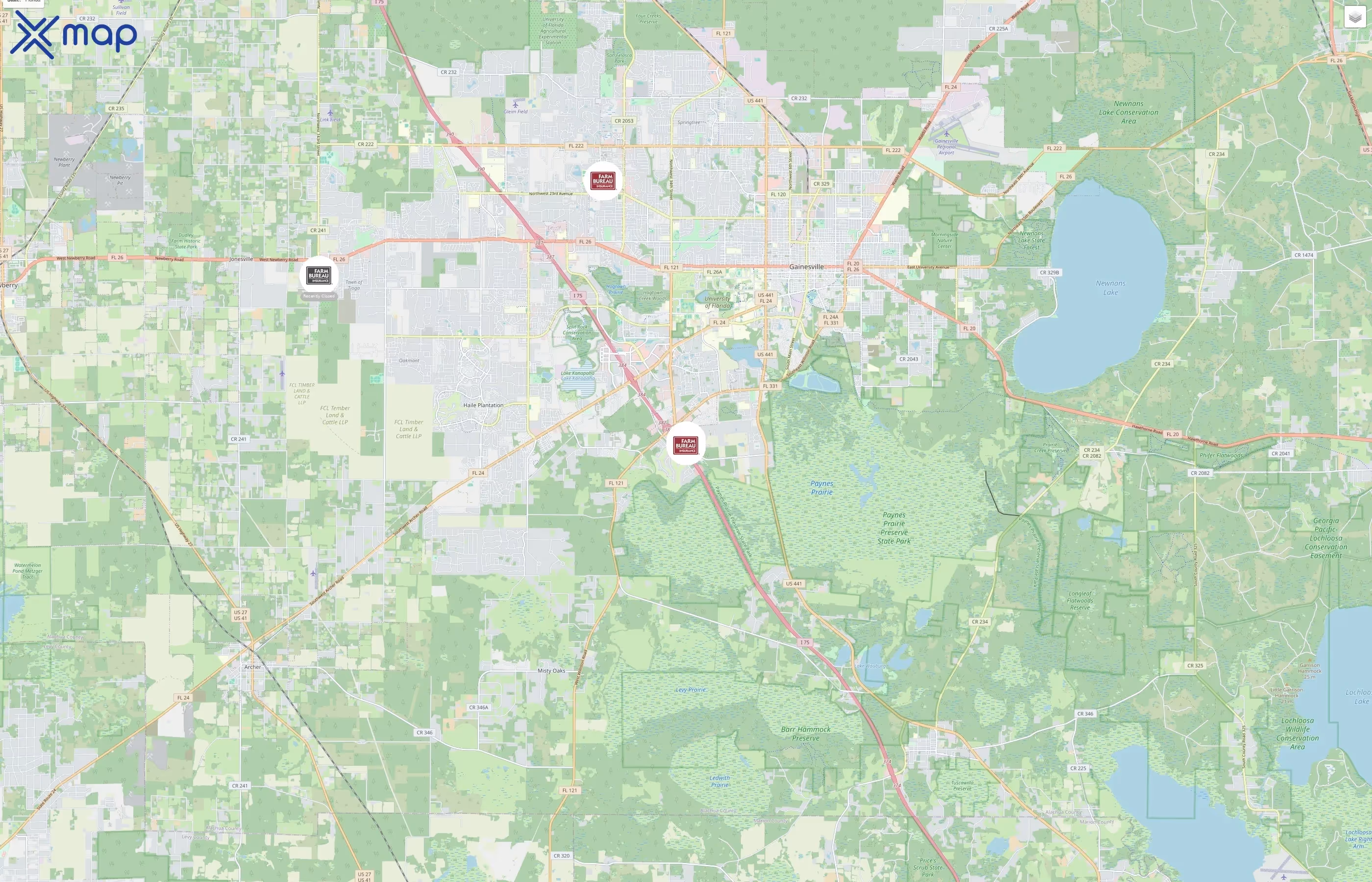 Florida Farm Bureau Insurance traffic data