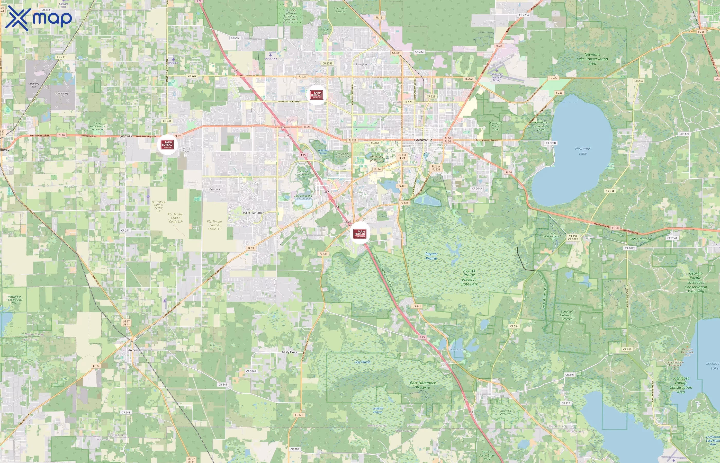 Florida Farm Bureau Insurance area coverage