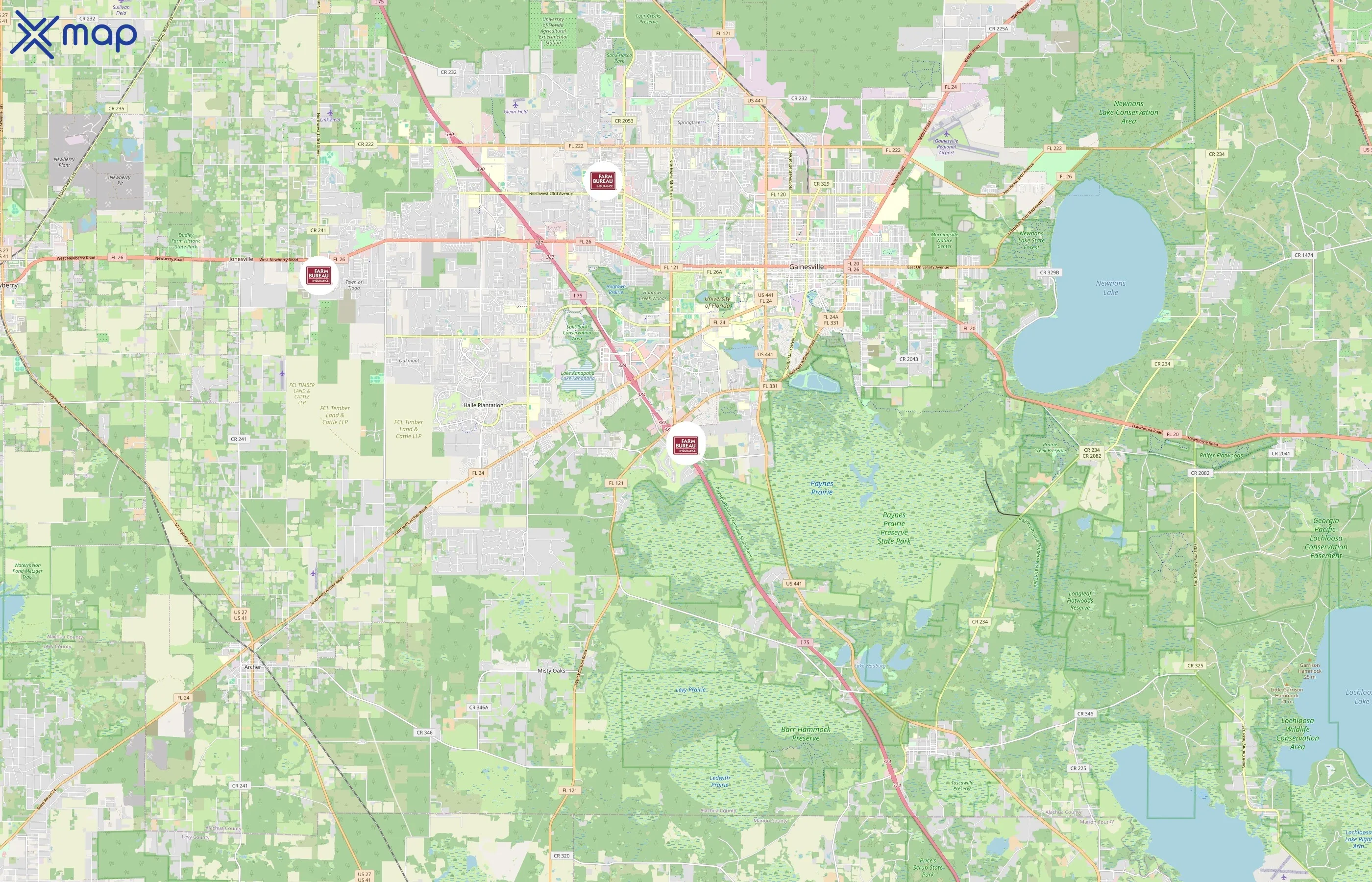 Florida Farm Bureau Insurance area coverage