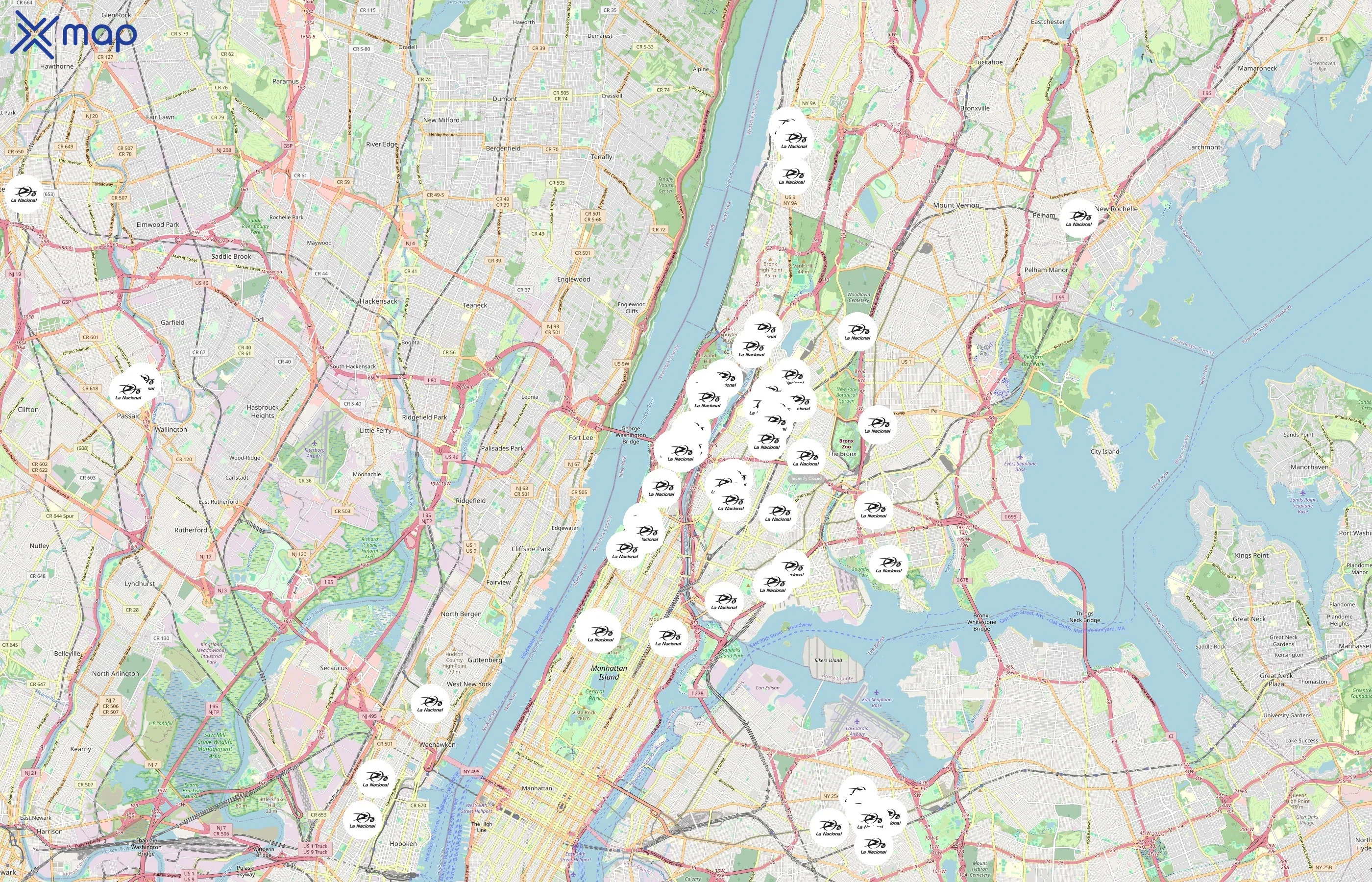 La Nacional area coverage