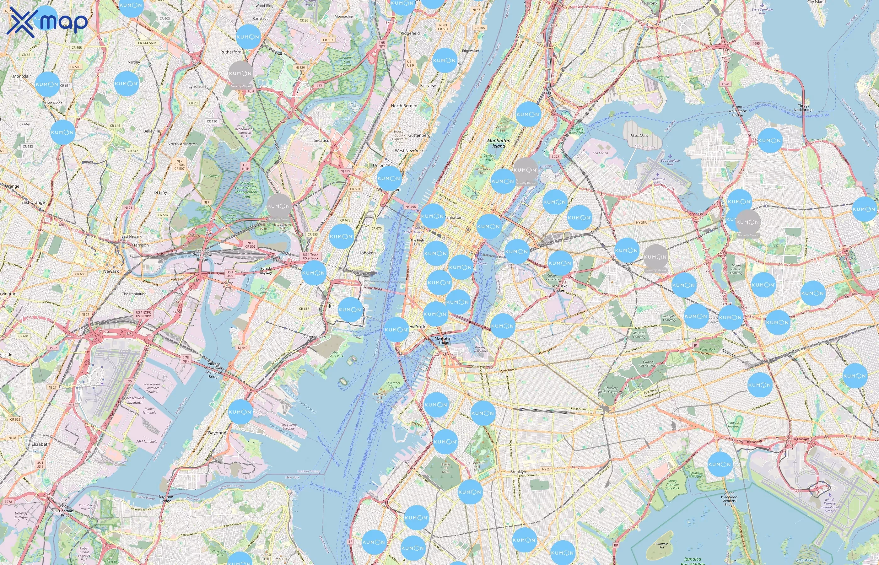 Kumon area coverage