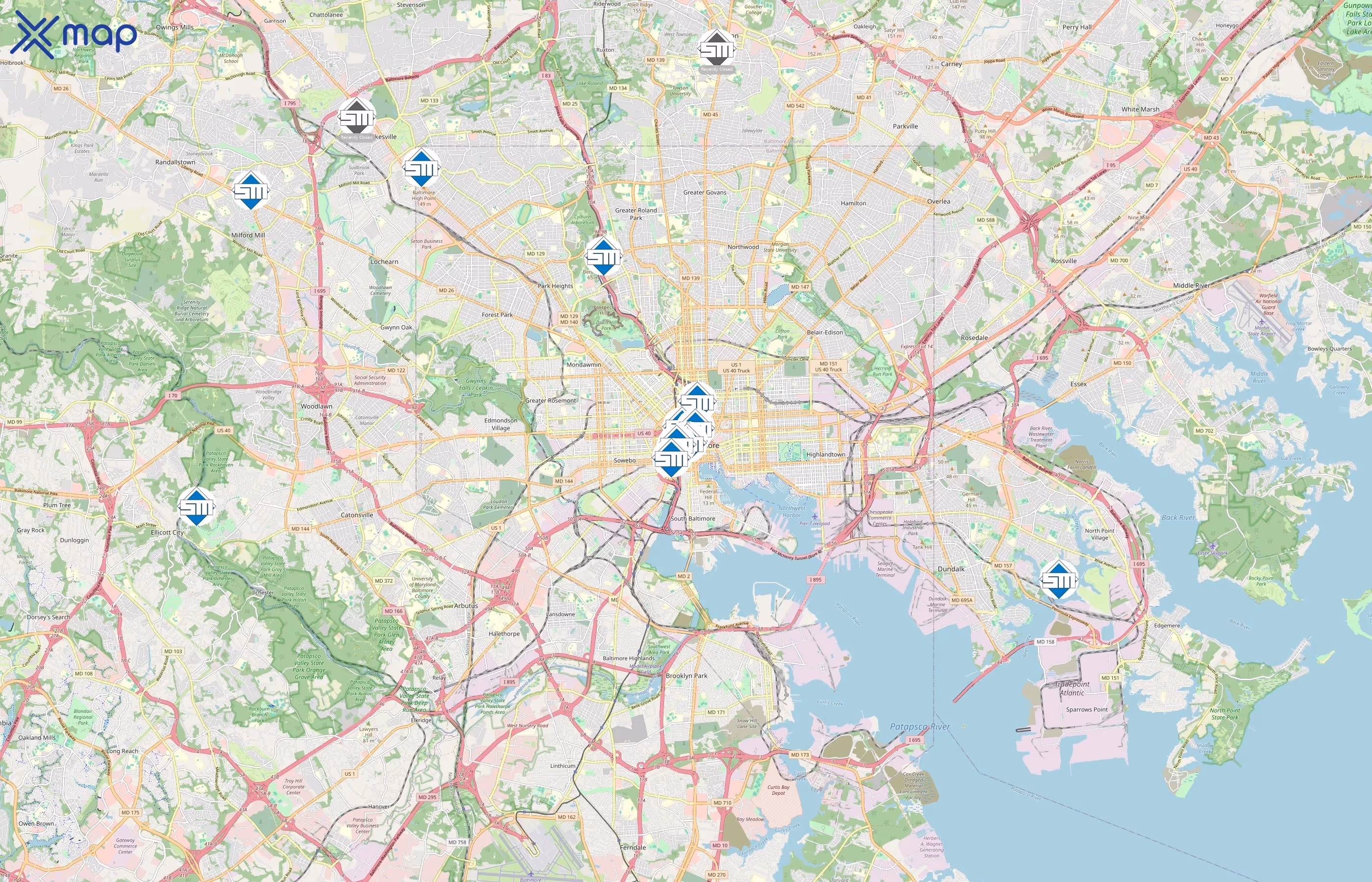 Southern Management area coverage
