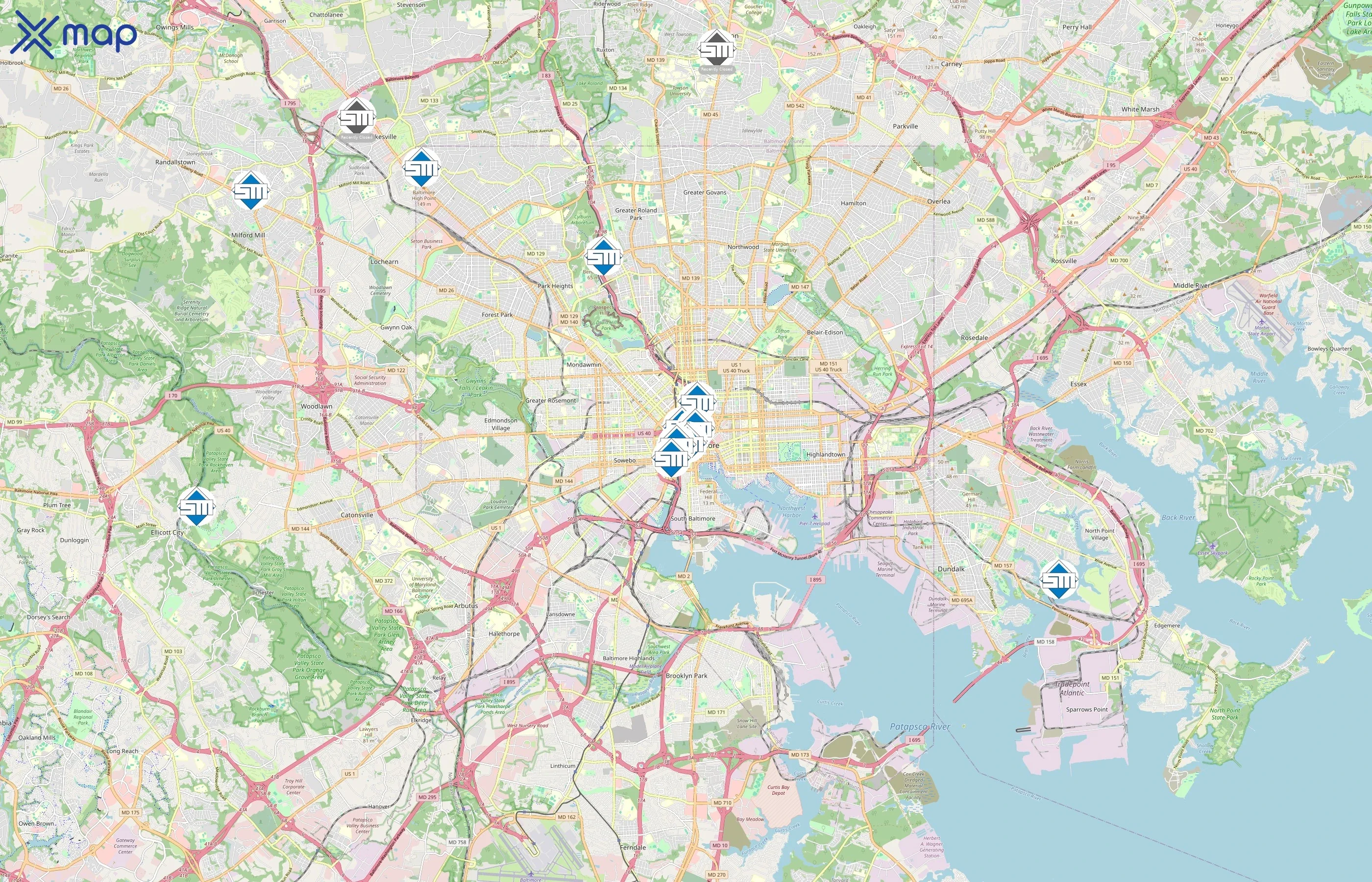 Southern Management area coverage