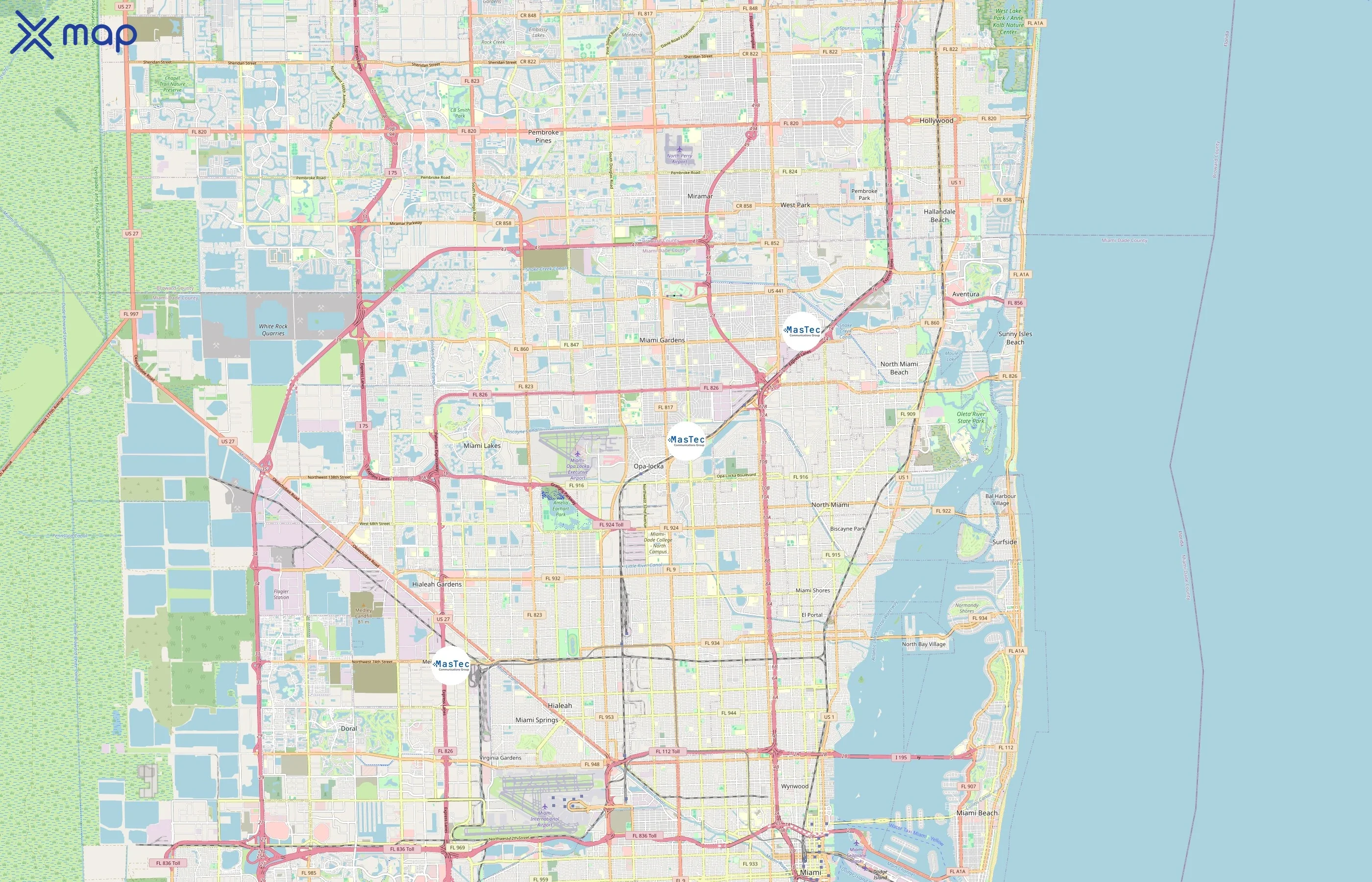 MasTec area coverage