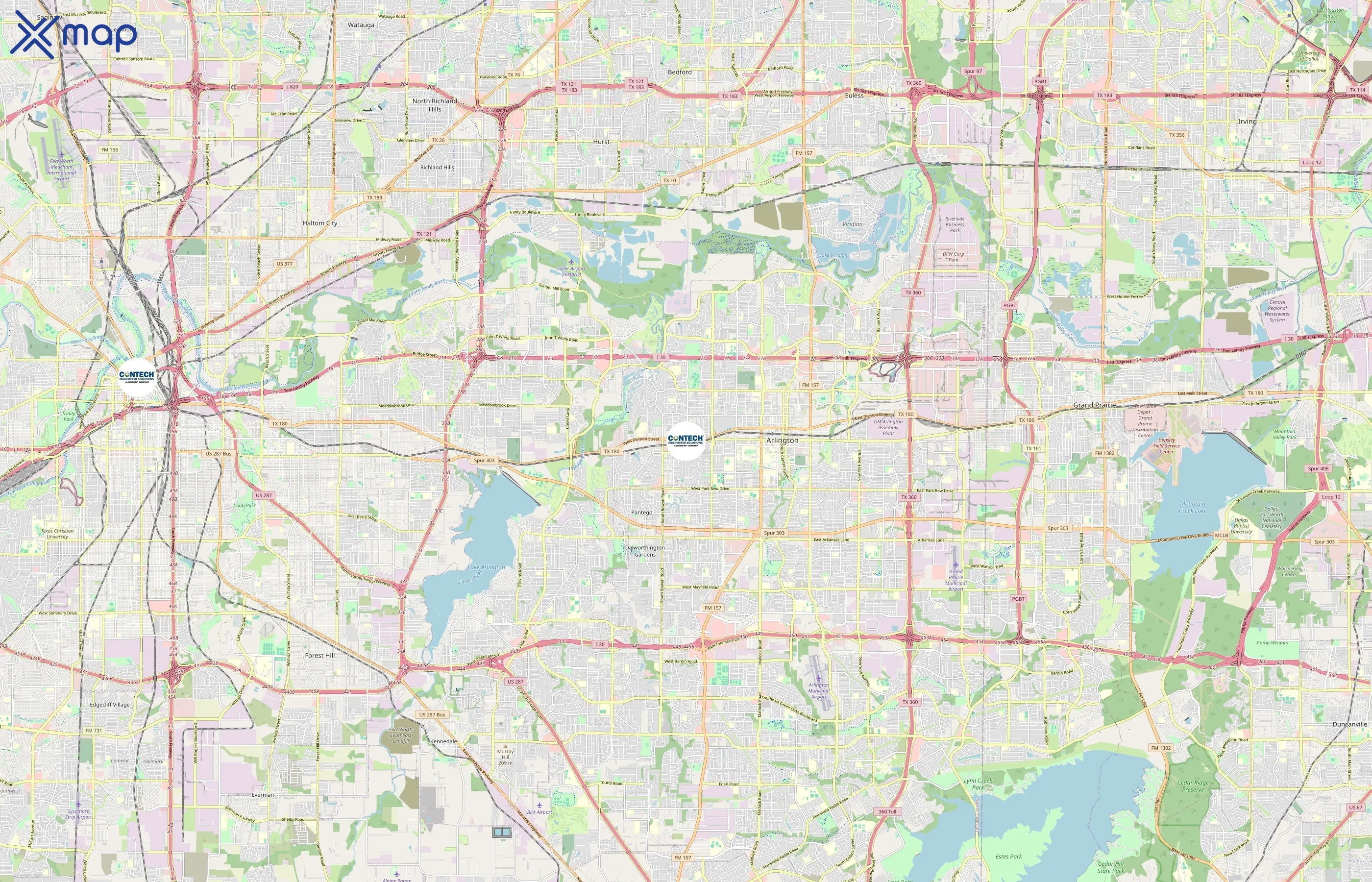 Contech Engineered Solutions area coverage