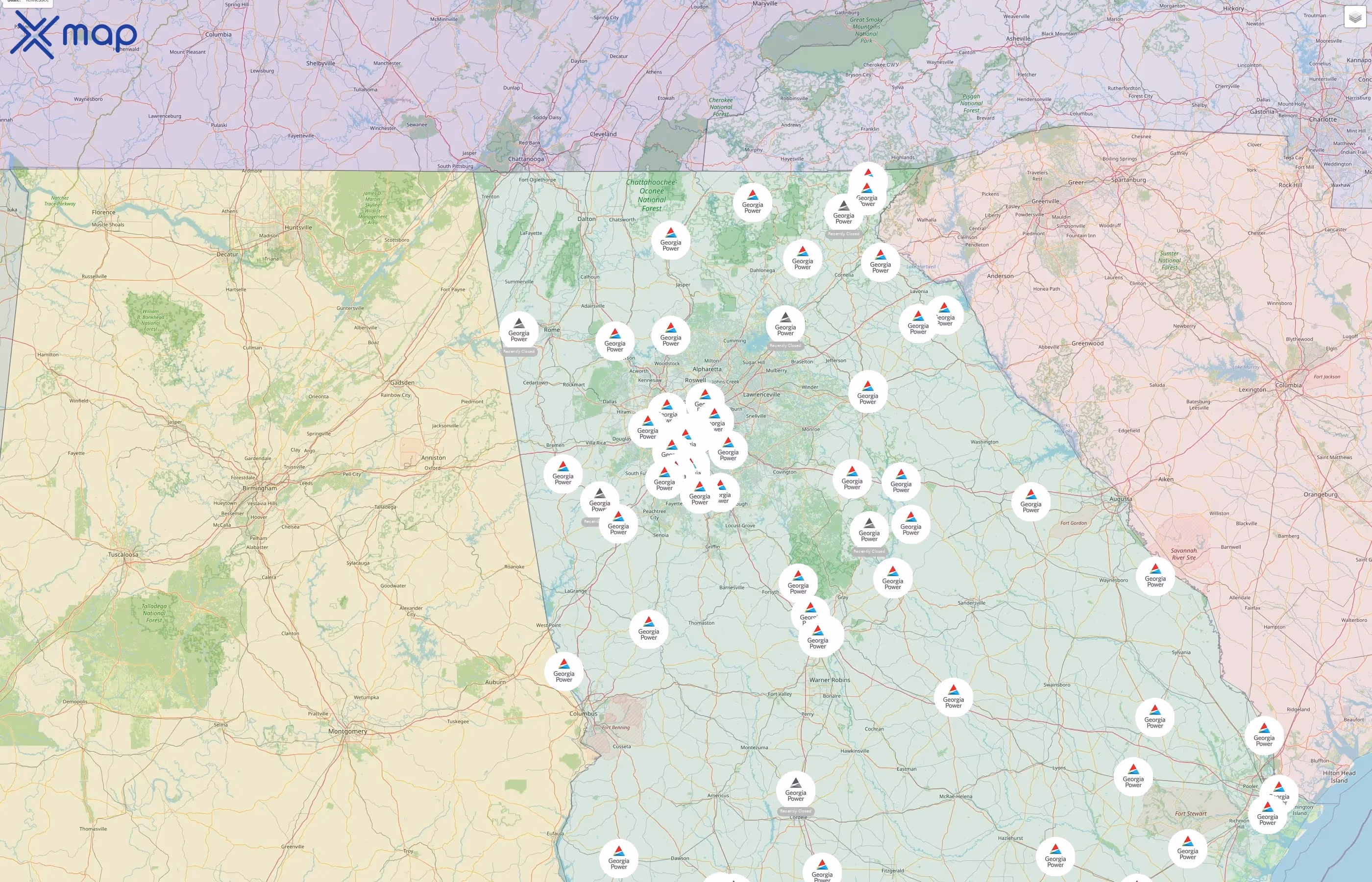 Georgia Power street hotspots