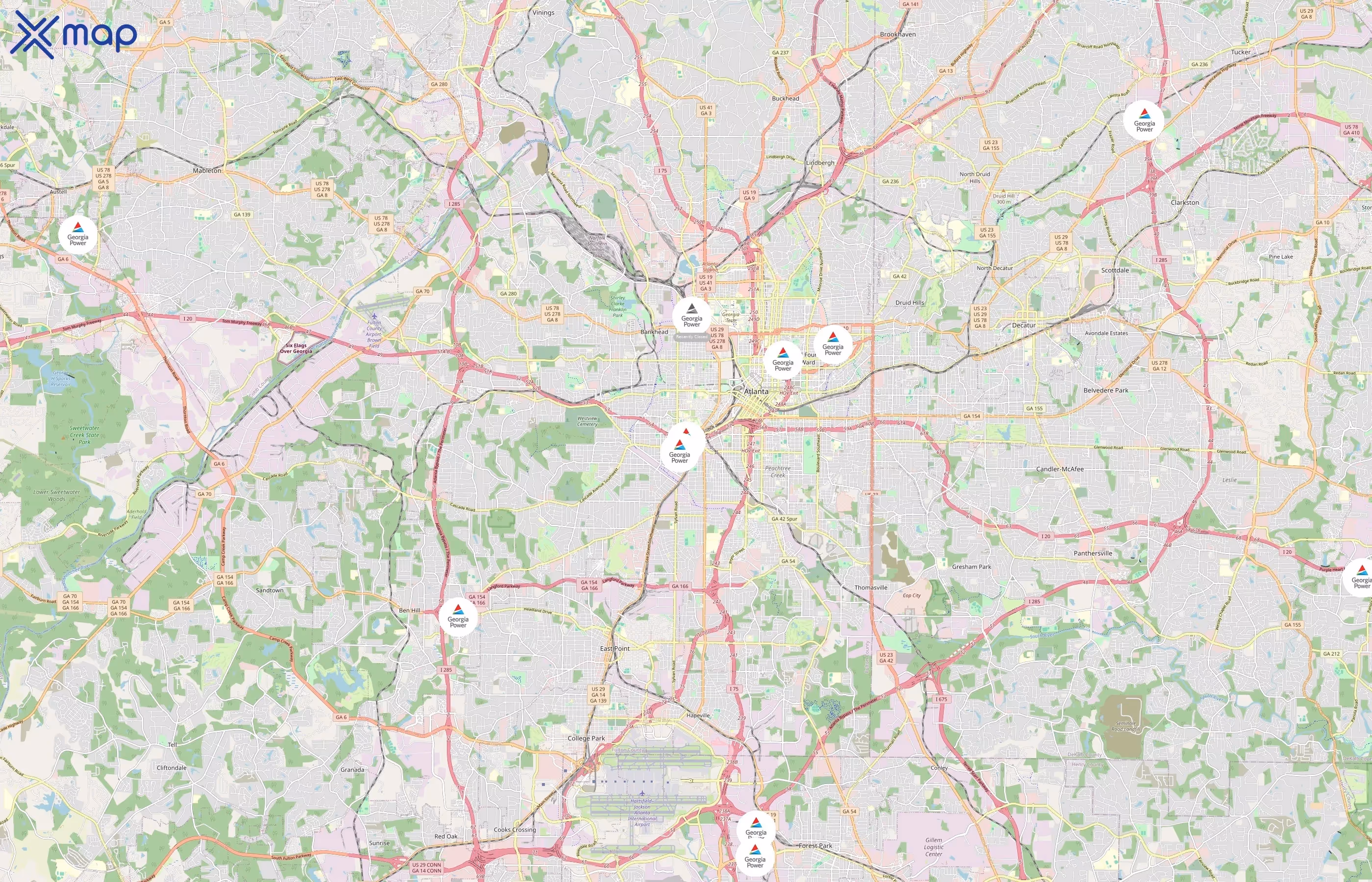 Georgia Power area coverage