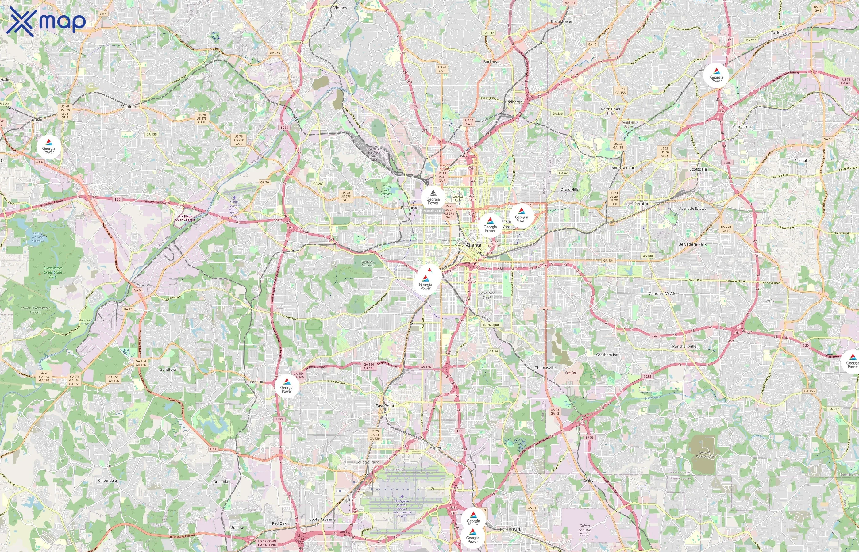 Georgia Power area coverage