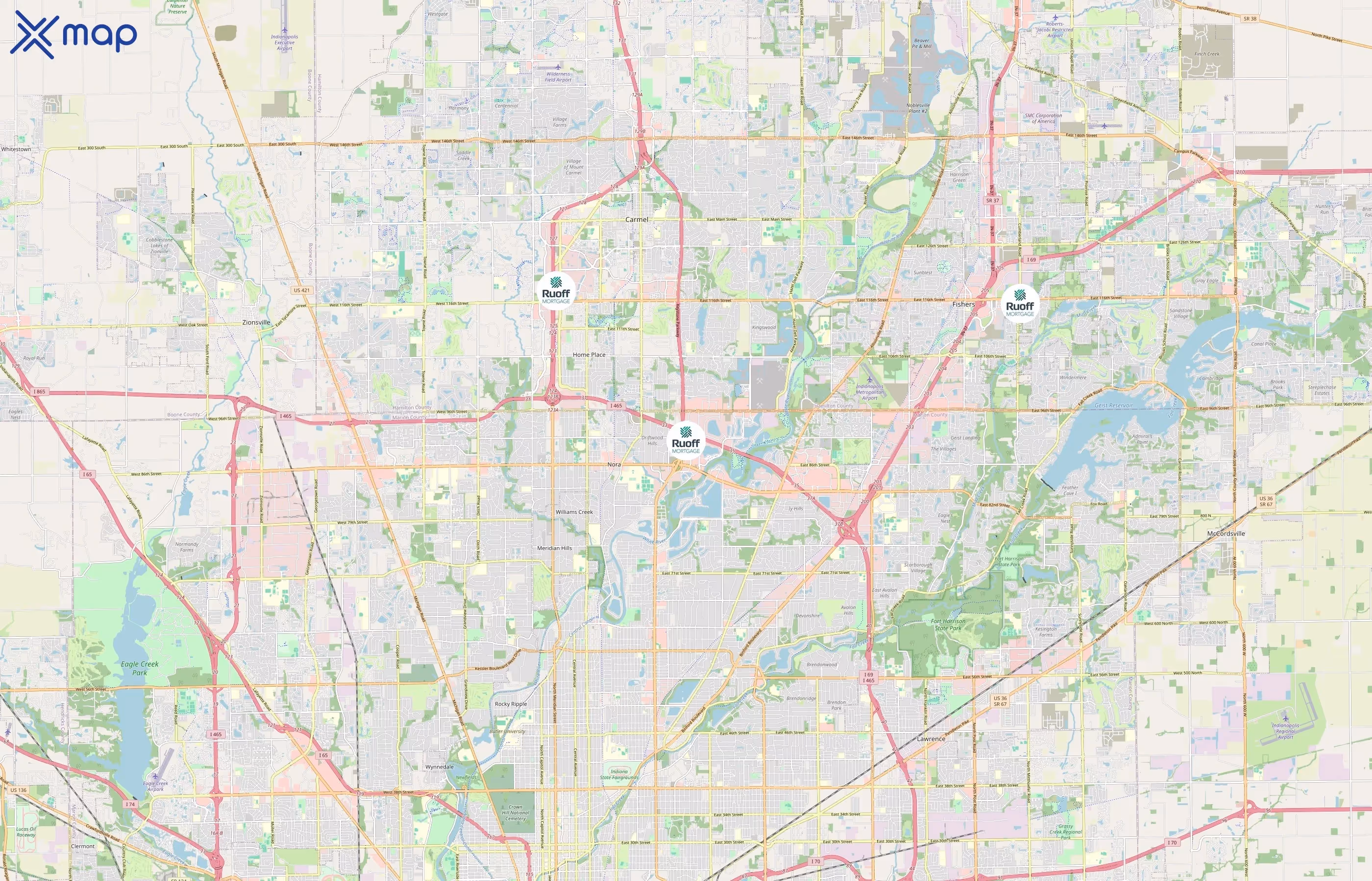 Ruoff Mortgage area coverage
