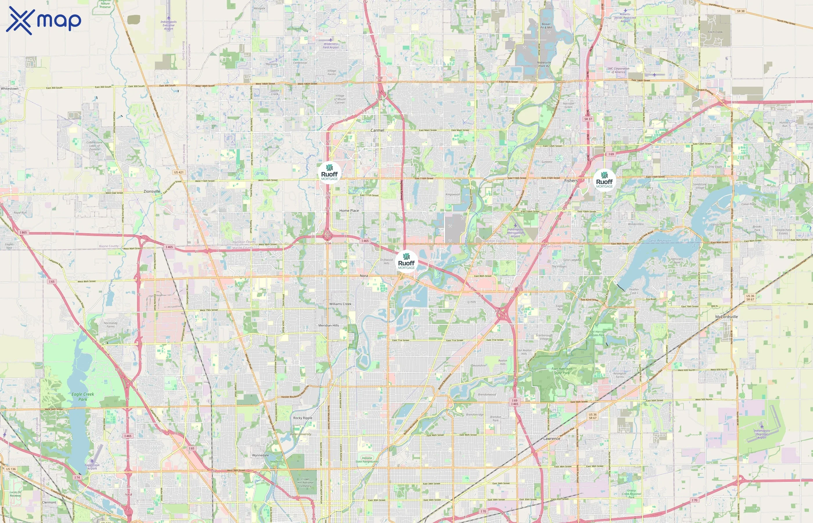 Ruoff Mortgage area coverage