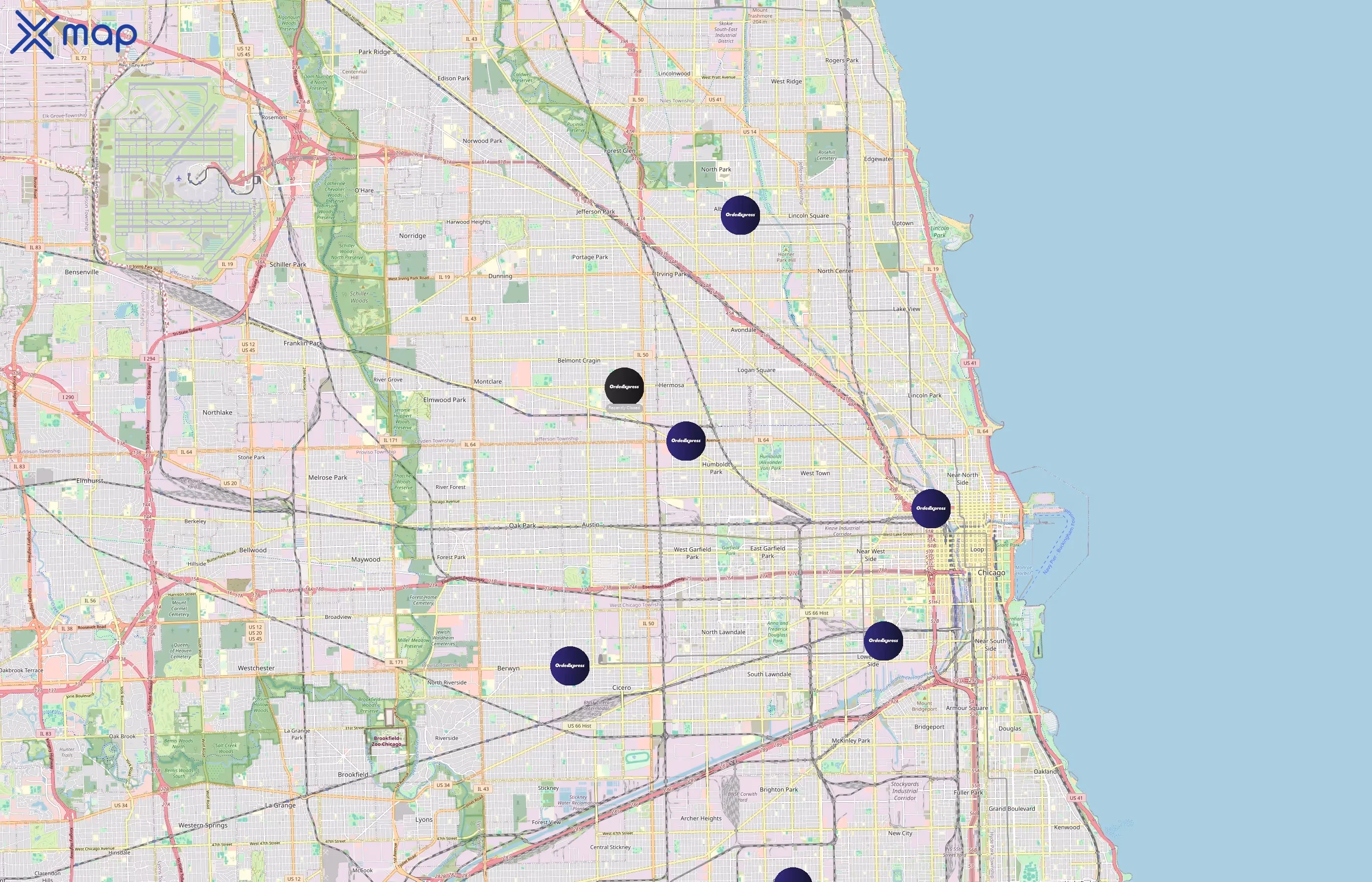 Order Express area coverage