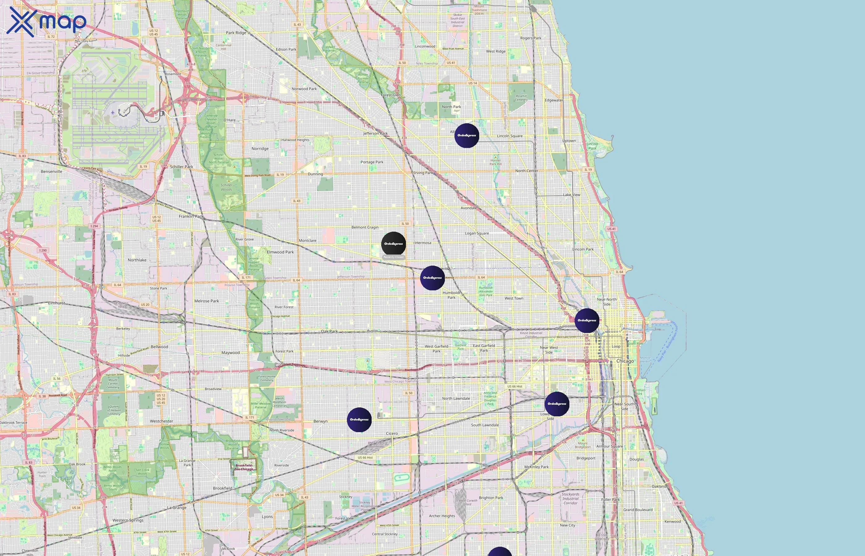 Order Express area coverage