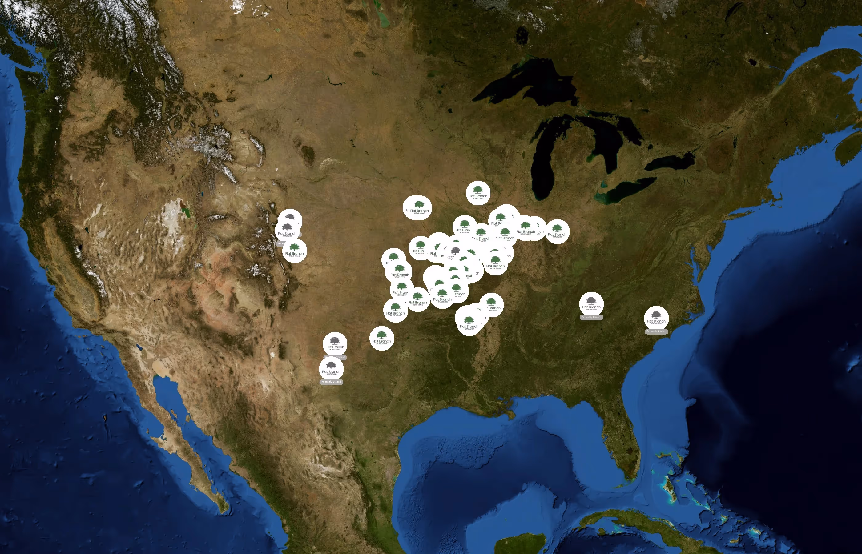 Flat Branch Home Loans state distribution