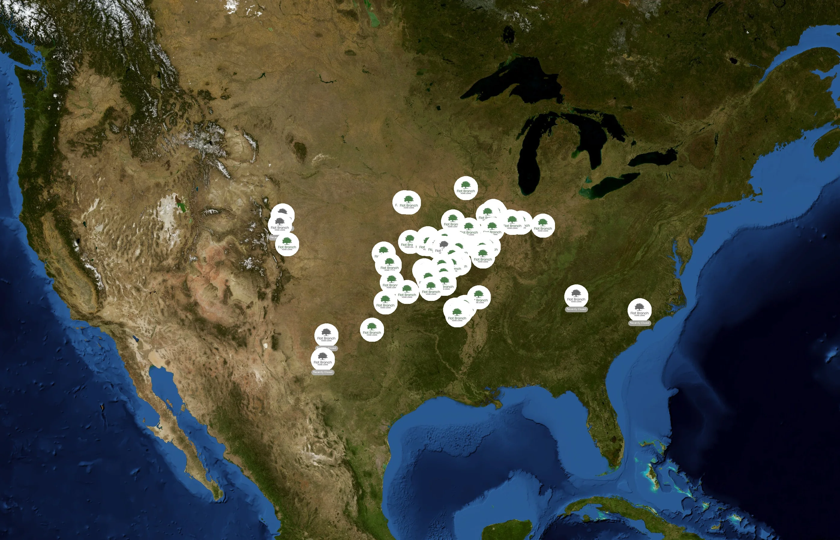 Flat Branch Home Loans state distribution