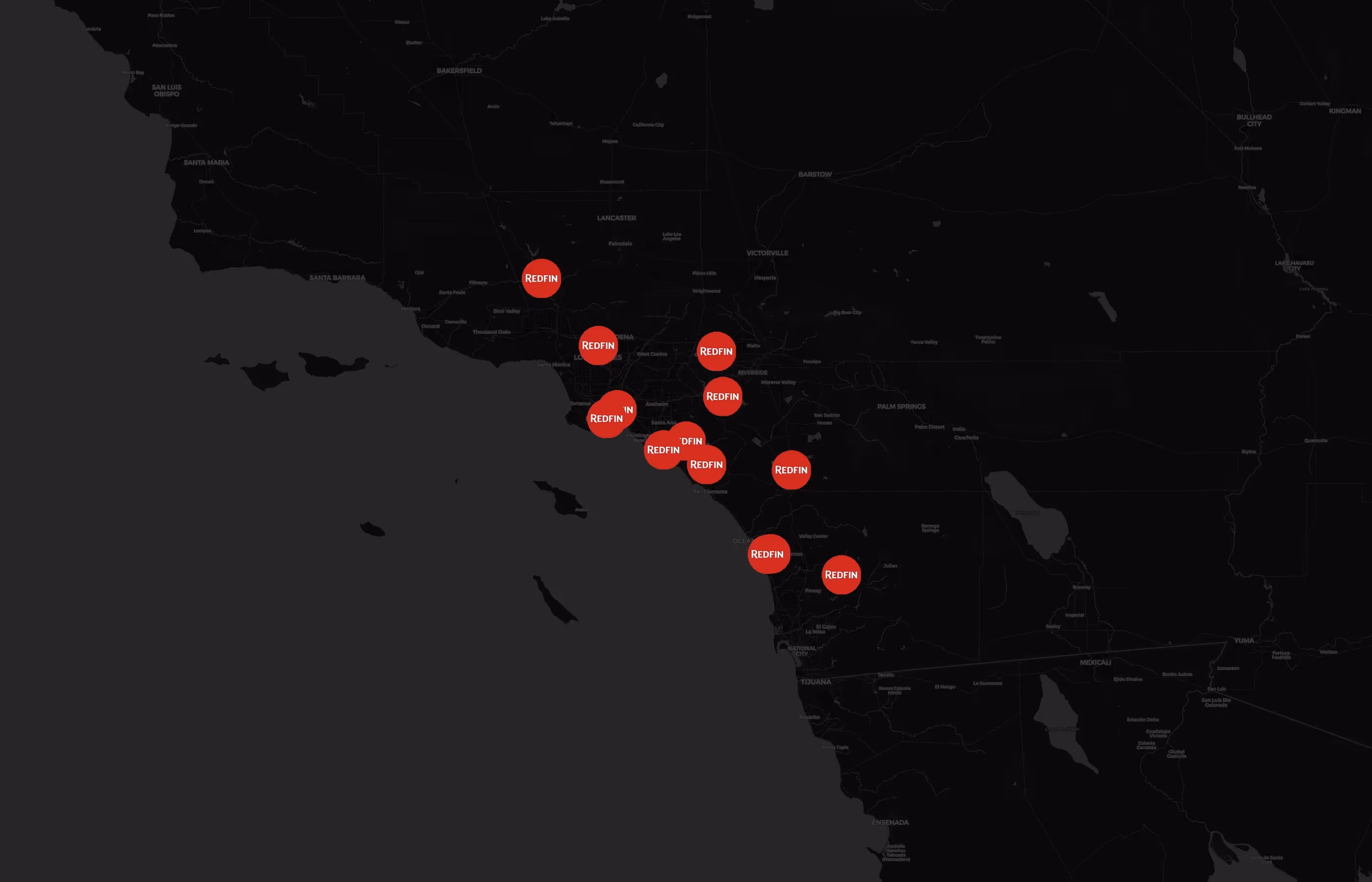 Redfin city distribution