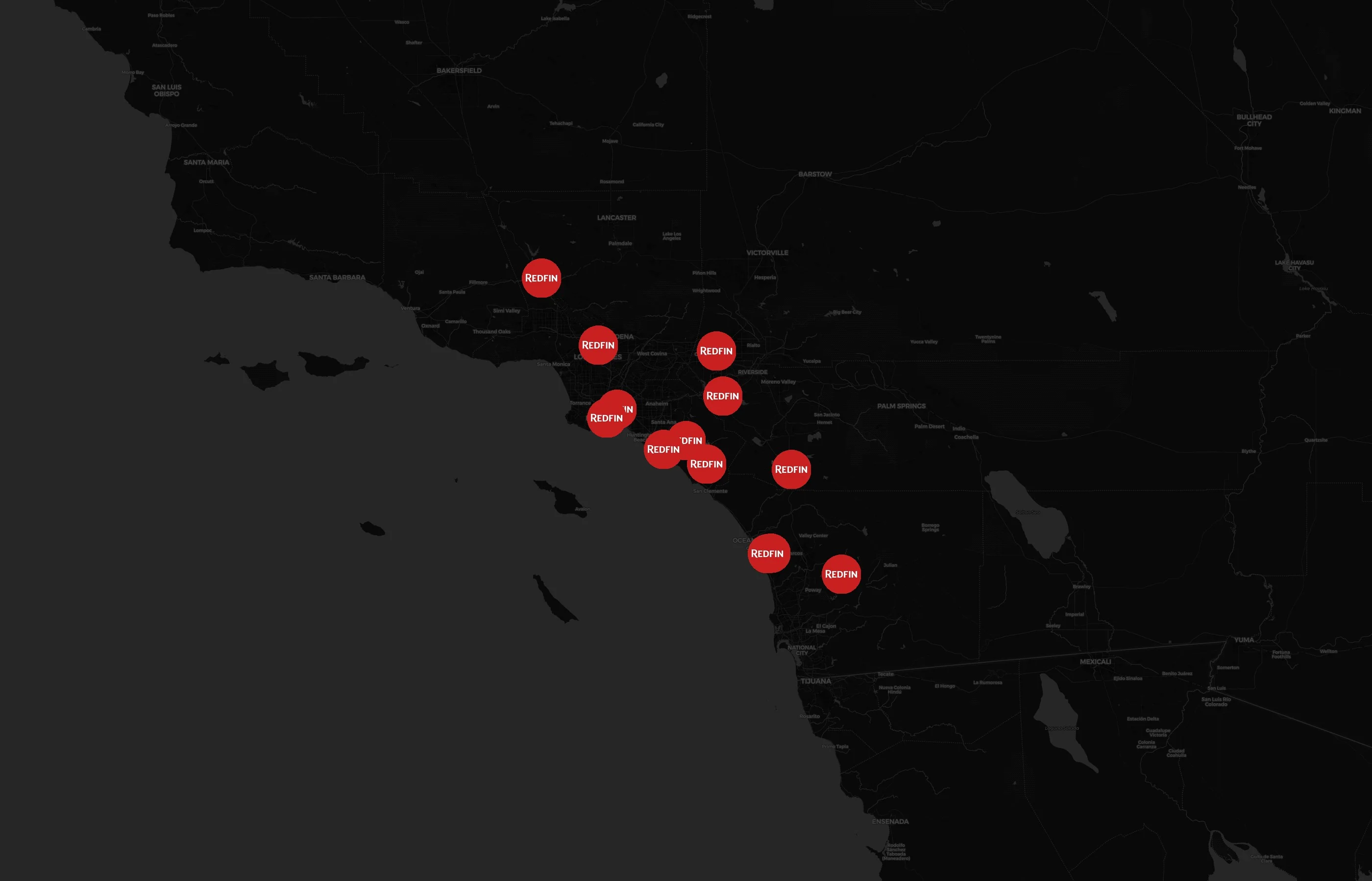 Redfin city distribution