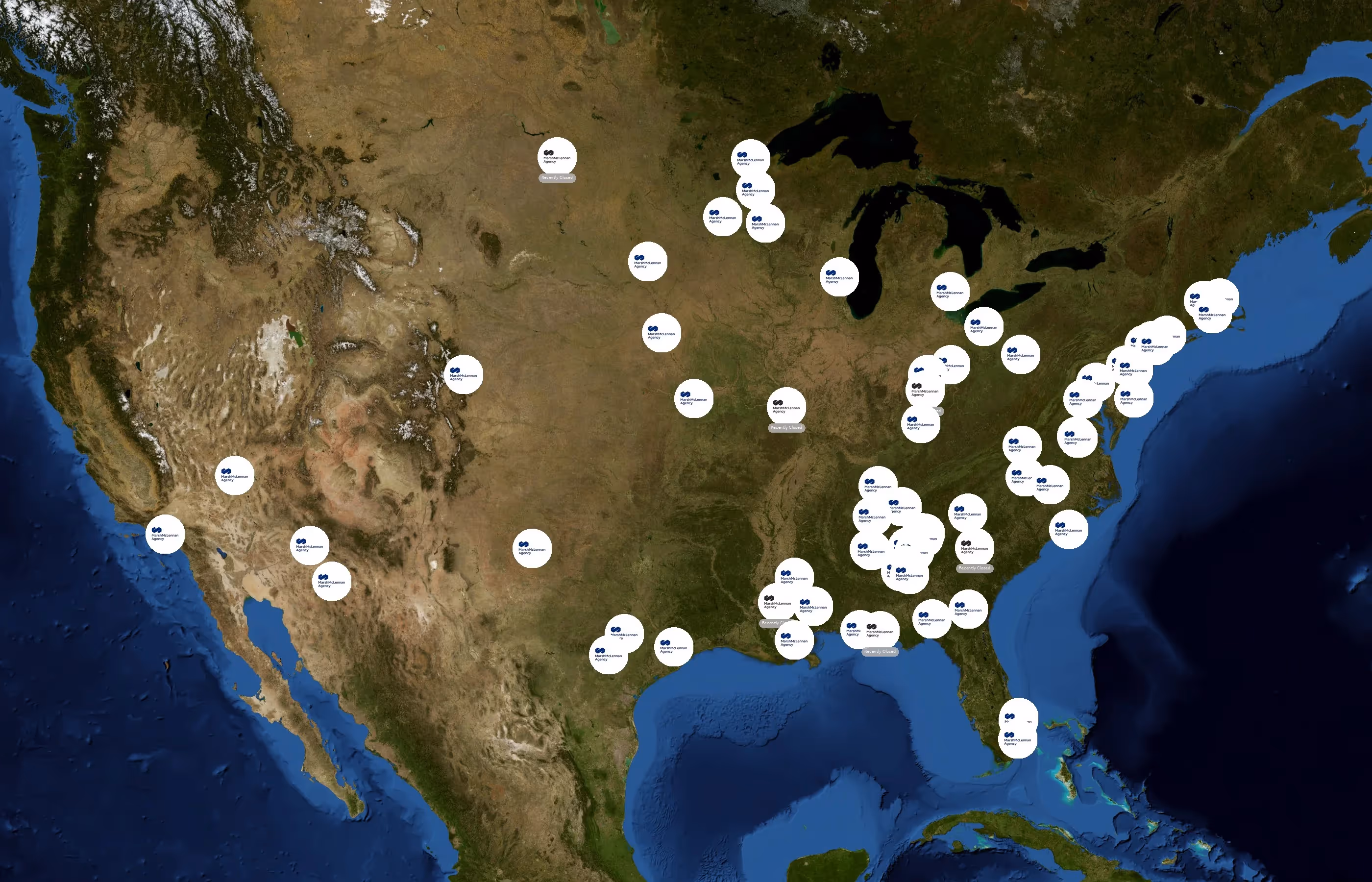 Marsh McLennan Agency state distribution